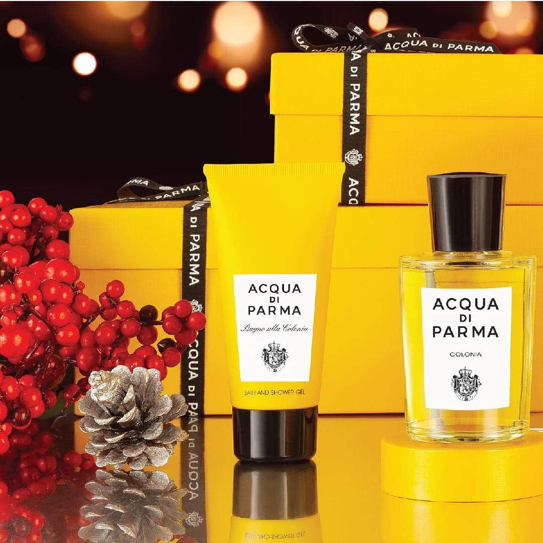 アクアディパルマさんのインスタグラム写真 - (アクアディパルマInstagram)「2/2 All the Colonia essentials you need in a special edition box designed for a magically merry Christmas . . #acquadiparma #holidayseason #italianstyle #perfumelovers #giftideas #yellowgift」11月24日 1時52分 - acquadiparma