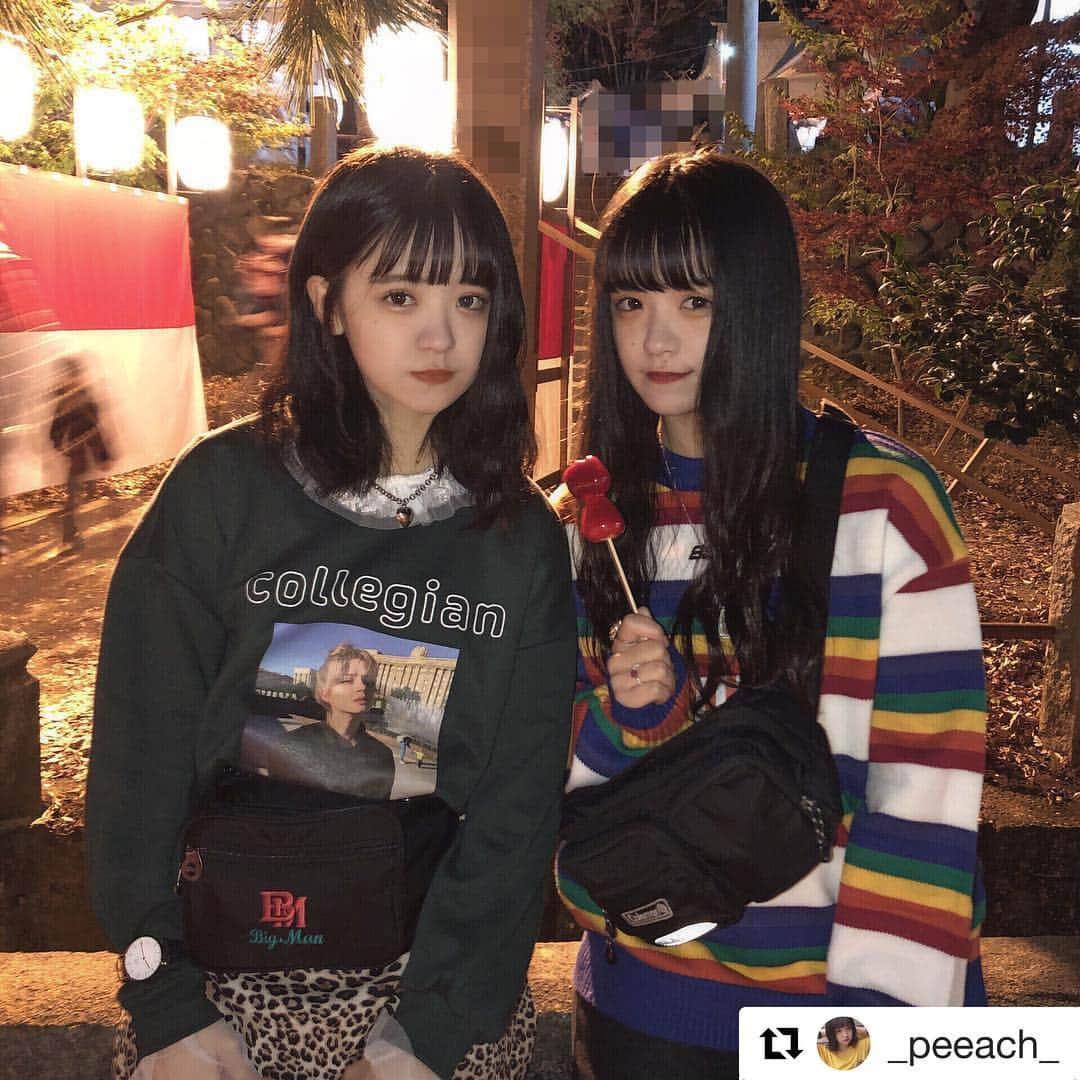 ガールズルールさんのインスタグラム写真 - (ガールズルールInstagram)「#Repost @_peeach_ ・・・ スエット可愛いくて羽織ると見えなくなるから着ないでお祭り行ったらめためた寒かった🥶笑. . スエットは( @girlsrule_official )です☺︎. . . #girlsrule #ももいろこーで #お祭り」11月23日 21時54分 - girlsrule_official