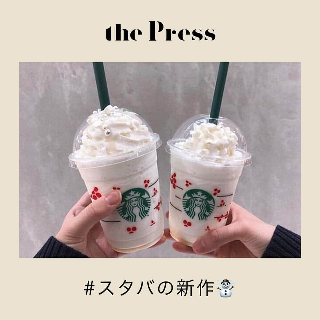 PRESSさんのインスタグラム写真 - (PRESSInstagram)「【 期間限定 】﻿ スターバックス コーヒーの新作が登場！⛄️﻿ ﻿ ﻿ 11月22日から発売された﻿ 「ホワイトチョコレートスノーフラペチーノ」❄️﻿ ﻿ ﻿ 毎日スタバカスタムを紹介している﻿ #インスタバグラマー @sb_yui_customize さんに﻿ 新作カスタムをレクチャーしていただきました！👀﻿ ﻿ ﻿ 『エスプレッソショット追加（+¥50）﻿ チョコチップ追加（+¥50）﻿ 大人な感じが好みの方は、無脂肪ミルクに変更（¥0）もgood◎』﻿ ﻿ ﻿ 気になる方は、スワイプしてチェックして！✨﻿ ﻿ ﻿ ﻿ ﻿ ❤️ #PRESSカフェ巡り ❤️﻿ ここから 今までのカフェ特集が全部みれるよ！﻿ ﻿ #スタバ #スタバ新作 #スタバカスタム #スタバラ部 #スタバ好き #ホワイトチョコレートスノーフラペチーノ #ホワイトチョコ #フラペチーノ #ラテ #カフェ #スタバ部 #カスタマイズ #クリスマス限定 #期間限定 #スタバ限定 #クリスマス #pressblog」11月23日 22時01分 - press.inc