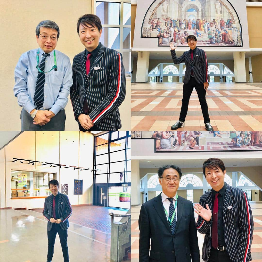 有村昆さんのインスタグラム写真 - (有村昆Instagram)「先日で母校の #玉川大学 の特別講義。 そして #玉川学園 中学部、高等部に伺ってきました。  急な訪問にもかかわらず、 なんと！酒井健二先生が！！ 僕らのサカイケン！！ そして、音楽の長谷部先生が！！ 久しぶりの再会嬉しかったなぁ。  長谷部先生のロックなピアノは本当に衝撃だった」11月24日 17時23分 - kon_arimura