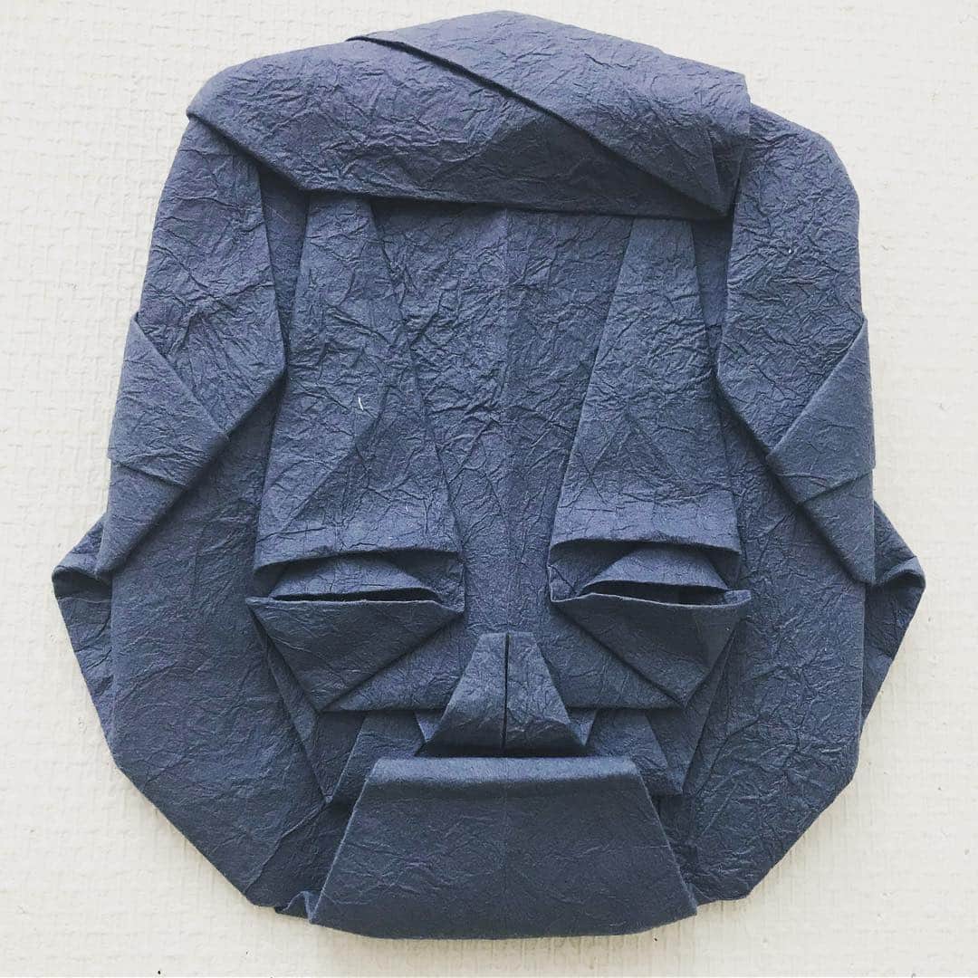 松尾貴史さんのインスタグラム写真 - (松尾貴史Instagram)「#小沢一郎 のインプレッション。  #origami #折り紙 #折り顔」11月25日 8時56分 - kitsch.matsuo