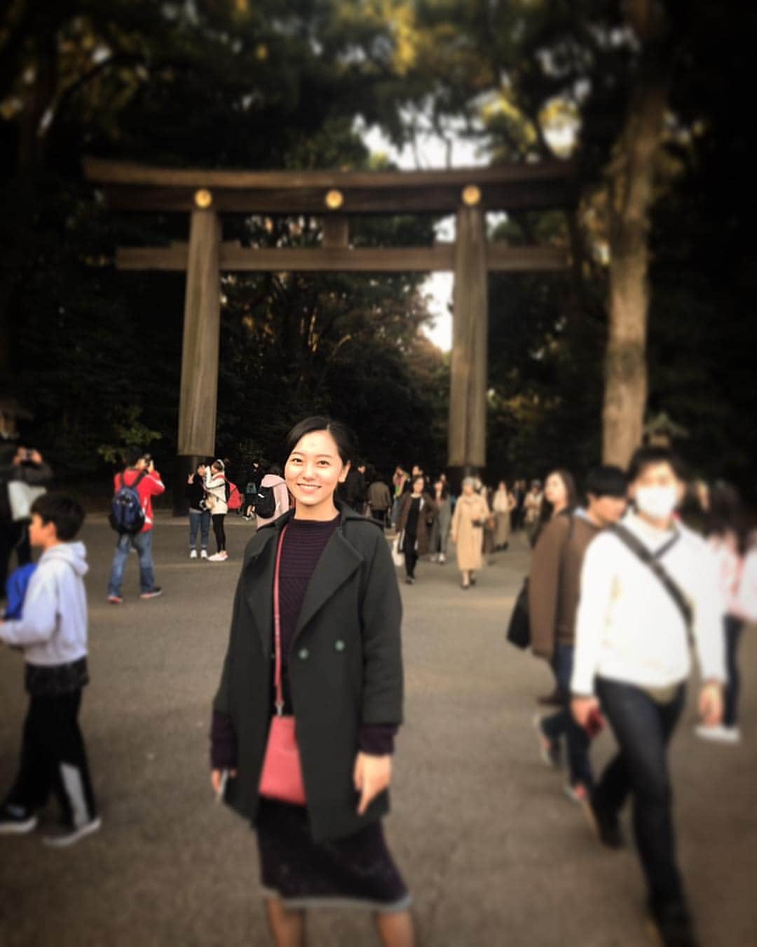 工藤綾乃のインスタグラム：「最近の楽しみ 御朱印集め 今日親友と行ってきました🕺🏼 #御朱印#明治神宮」