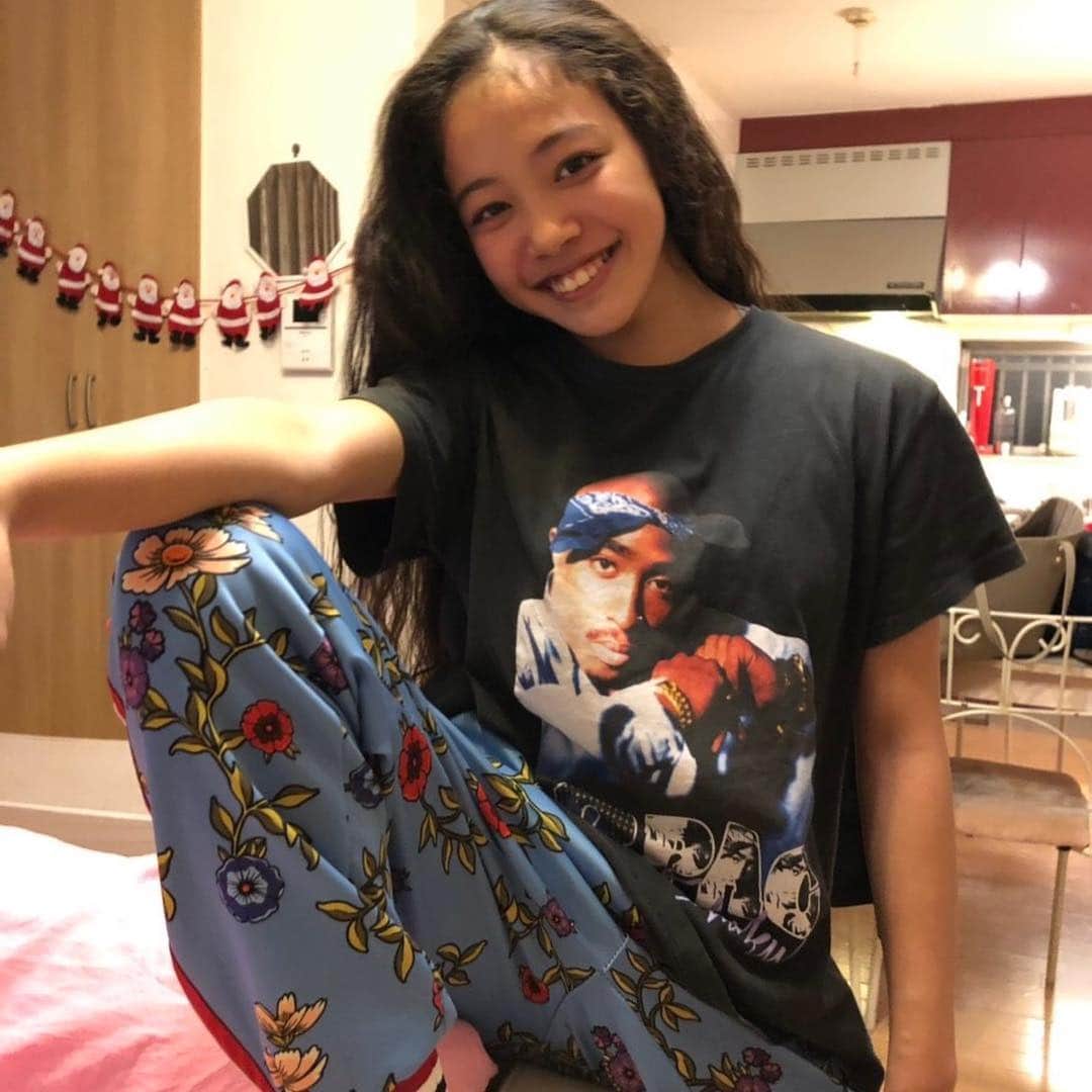 三浦麗のインスタグラム：「😍2pac😍  #fashion  #2pac」
