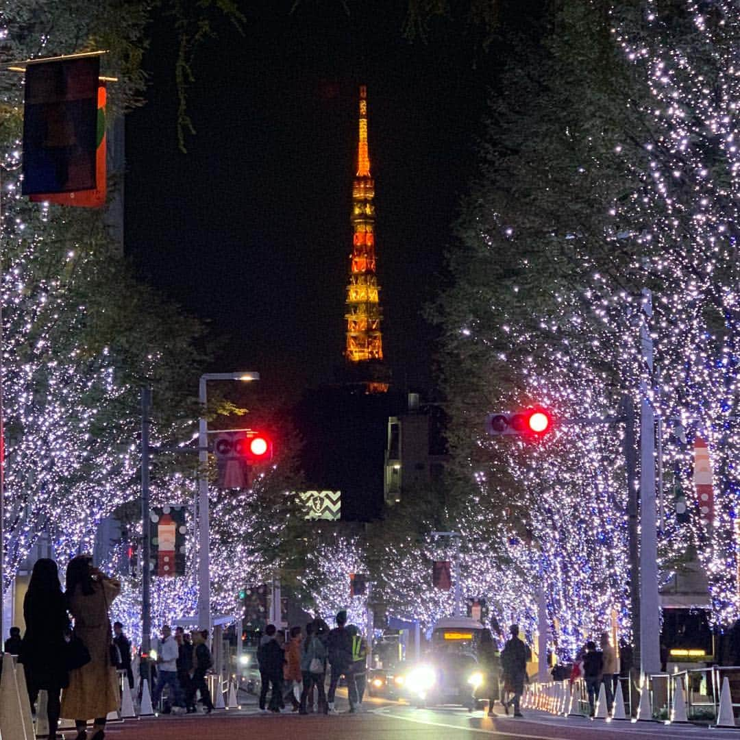 くろさんのインスタグラム写真 - (くろInstagram)「#けやき坂イルミネーション #🗼#tokyotower #東京タワー #けやき坂 #六本木けやき坂 #六本木けやき坂通り #六本木けやき坂イルミネーション」11月25日 21時09分 - m6bmw