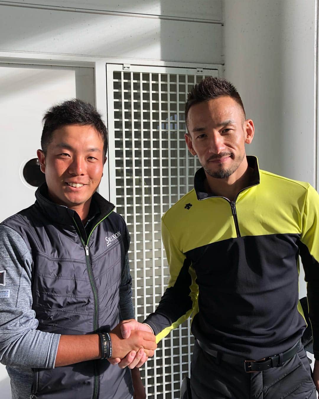 稲森佑貴のインスタグラム：「デサントゴルフ「中田英寿スイングタイムライン」の撮影をしました！ ご一緒に撮影できてとても楽しかったです！ ありがとうございました😊✨ #デサントゴルフ  #中田英寿 #稲森佑貴」