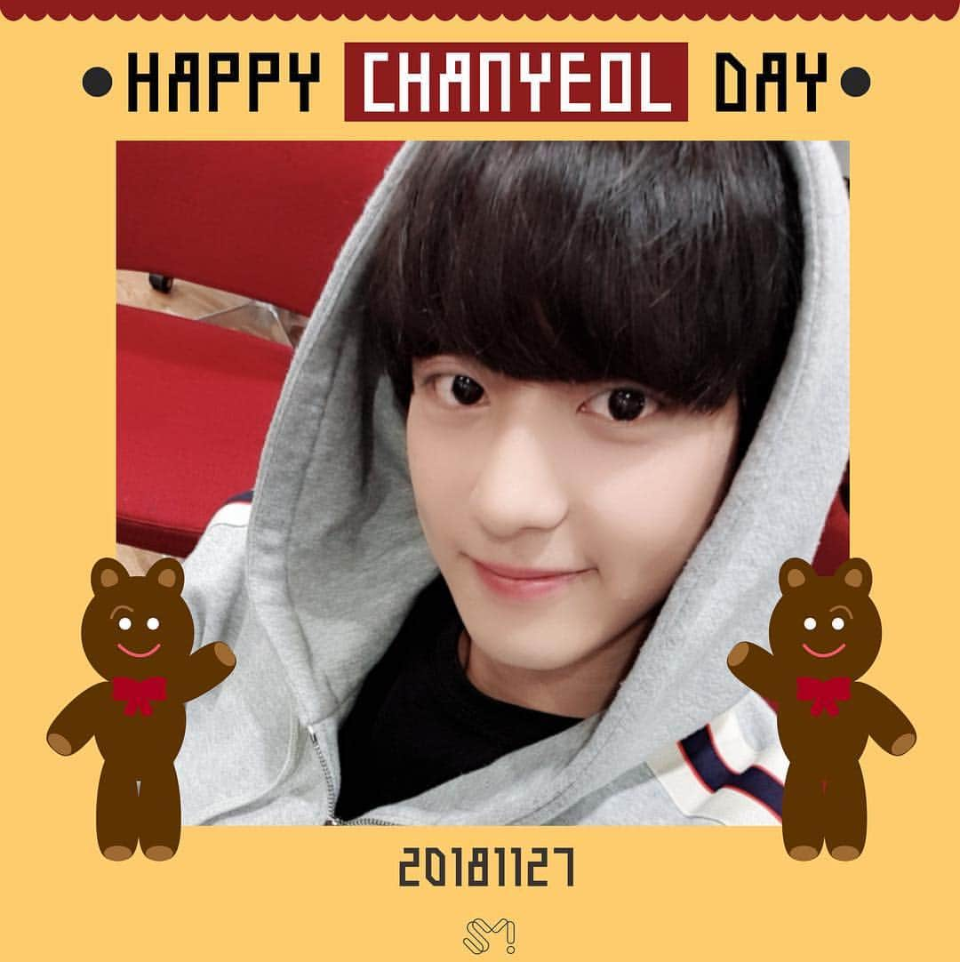 EXOさんのインスタグラム写真 - (EXOInstagram)「#HappyCHANYEOLDay 🎂🎉 #181127 #EXO #엑소 #CHANYEOL #찬열 @real__pcy」11月27日 10時00分 - weareone.exo