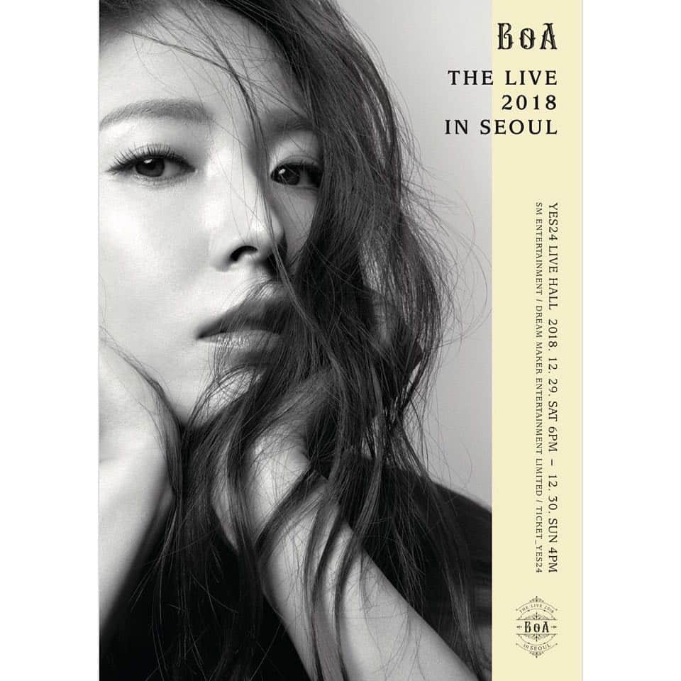 BoAさんのインスタグラム写真 - (BoAInstagram)「BoA the live 2018 in seoul 12월 29,30 ❤️」11月27日 11時43分 - boakwon