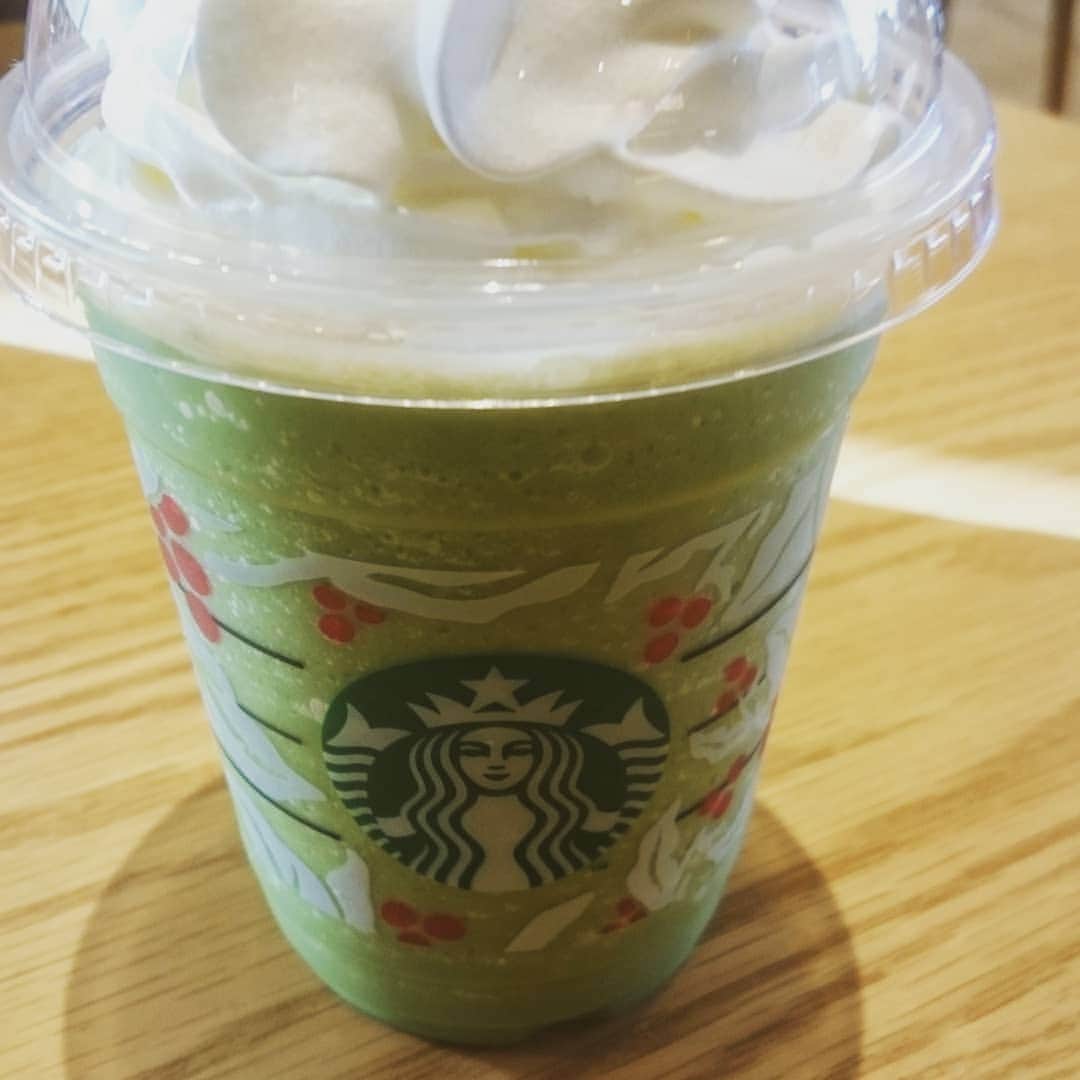 のインスタグラム：「スタバ☕✨は抹茶、フラペチーノ❗」