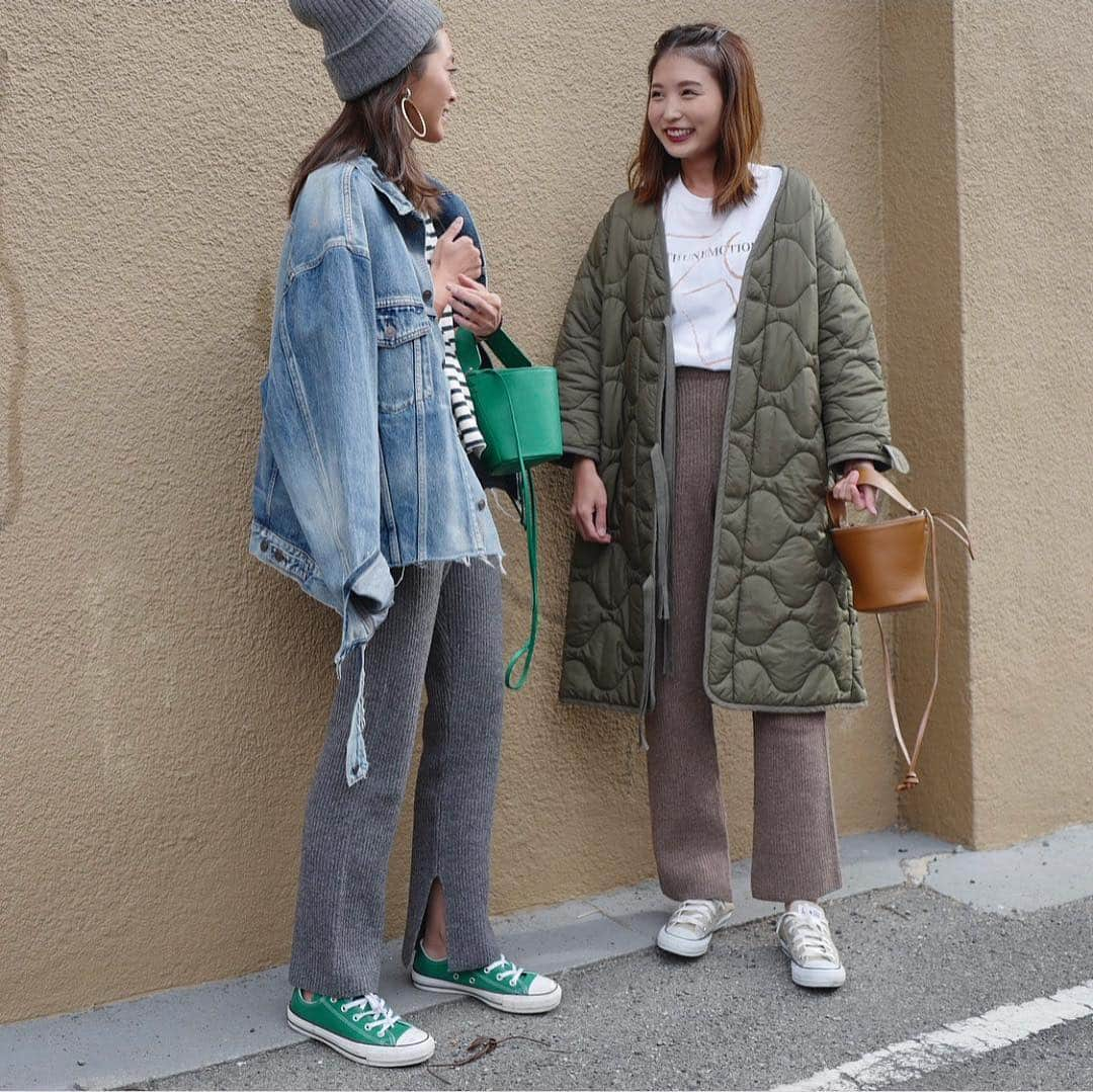 田中彩子さんのインスタグラム写真 - (田中彩子Instagram)「. yesterday🤘🏽 . tops...#roku pants... @gypsohila.jpn  shoes...#converse  knitcap...#deuxiemeclasse  earring...#milaowen  bag...#ayako .」11月27日 17時13分 - ayako_tanaka_