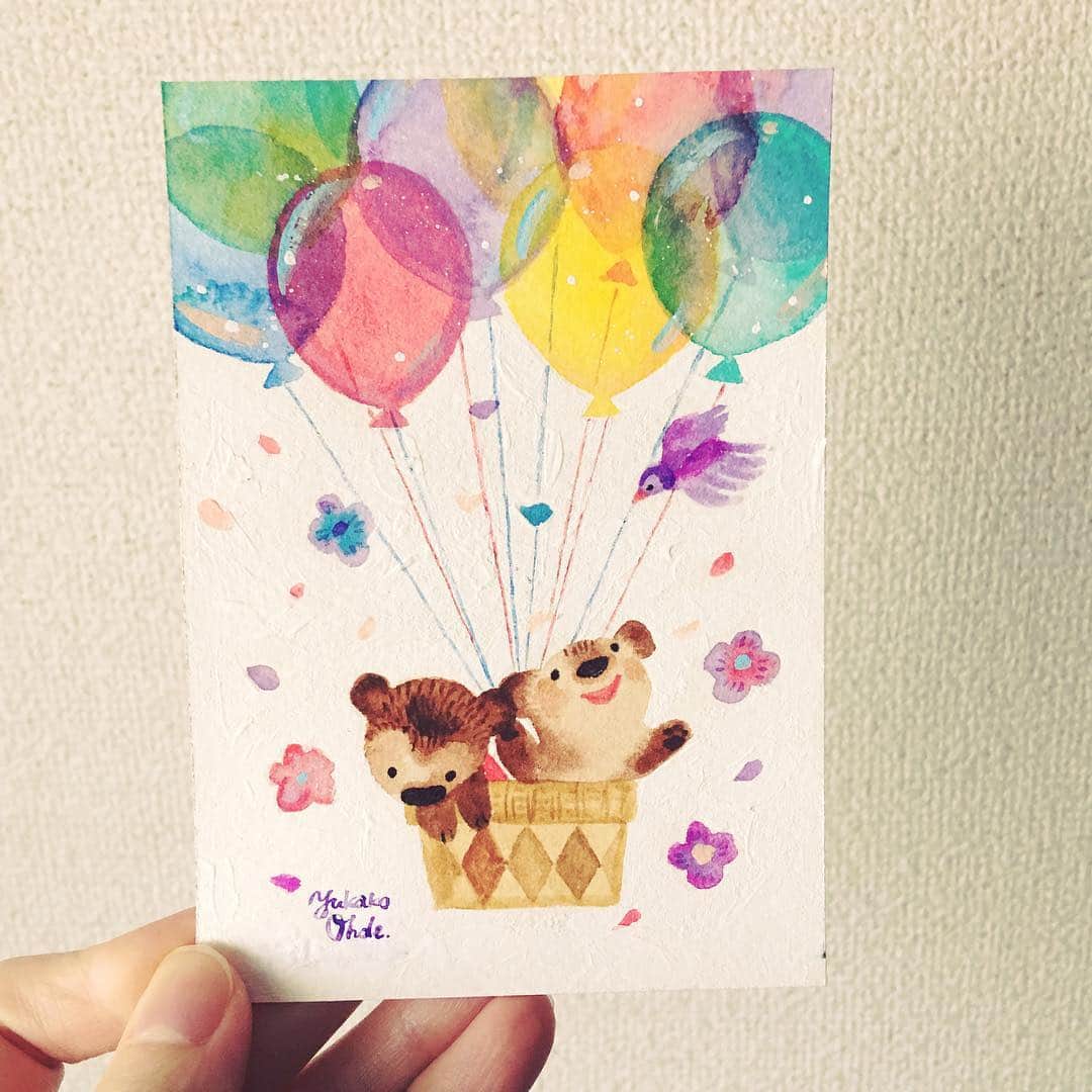 のインスタグラム：「🎈🎈🐻🐰🎈🎈 透明感のある風船が好き。」