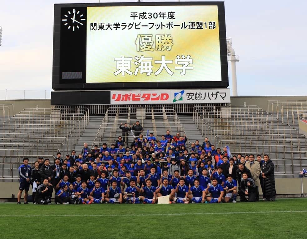 アタアタ・モエアキオラのインスタグラム：「All glory to the Man Above🙏 リーグ戦優勝 Seagales🔵⚪️💪」