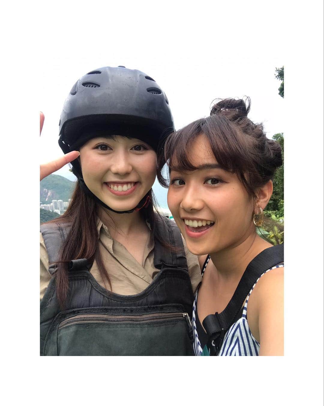 中根夕希のインスタグラム：「🇧🇷 ハングライダー動画の声の主！ サンパウロ駐在のゼミ友達でした☺︎♡ リオで合流して、何から何まで案内してもらいました〜❁ 大好きすぎるお友達です😚❤️ #ゼミ友 #久々の再会 #いつあっても変わらぬ #安定感 #英語ポルトガル語ぺらぺら #非常に助かった！ #らぶ #自慢の友！♡ #Brazil  #ココナッツジュースリベンジ #ぶつぶつできませんでした◎ #シュラスコ #初！ #お肉 #旨し！  それと、 明日から仕事復帰します🙋‍♀️🙋‍♀️💕」