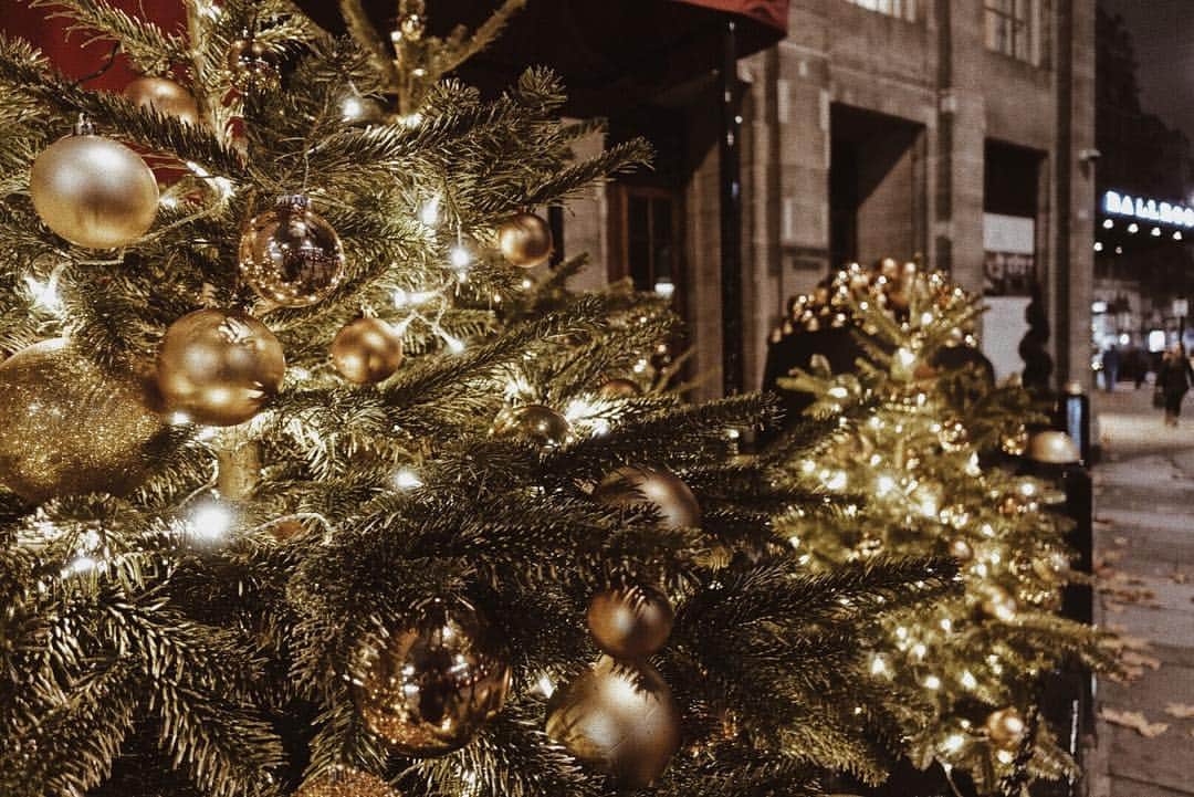 のインスタグラム：「街がクリスマスモードで 可愛いツリーがたくさん🎄💕 ・ ・ ・ #christmas#christmastree #london#ロンドン#uk」