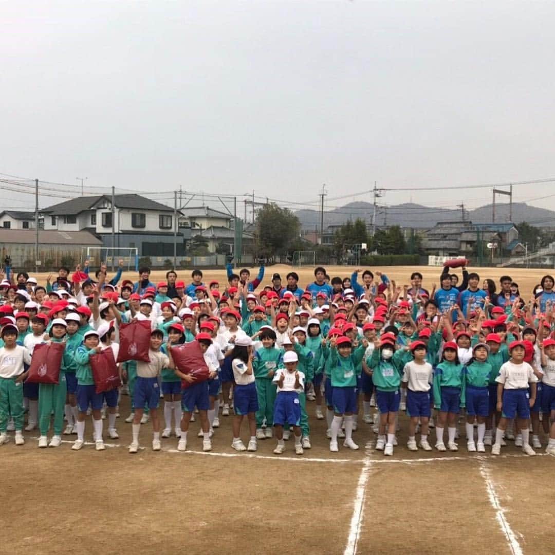 下口稚葉のインスタグラム：「岡山市立平島小学校の皆さんありがとうございました！ 子供達からたくさんのパワーもらいました💪 #復興支援 #がんばろう岡山」