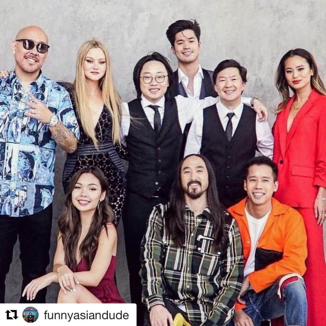 デヴォン青木のインスタグラム：「Had to steal this from Jimmy @funnyasiandude ....A serious Squad! ❤️😘 thanks for the laughs 😘」