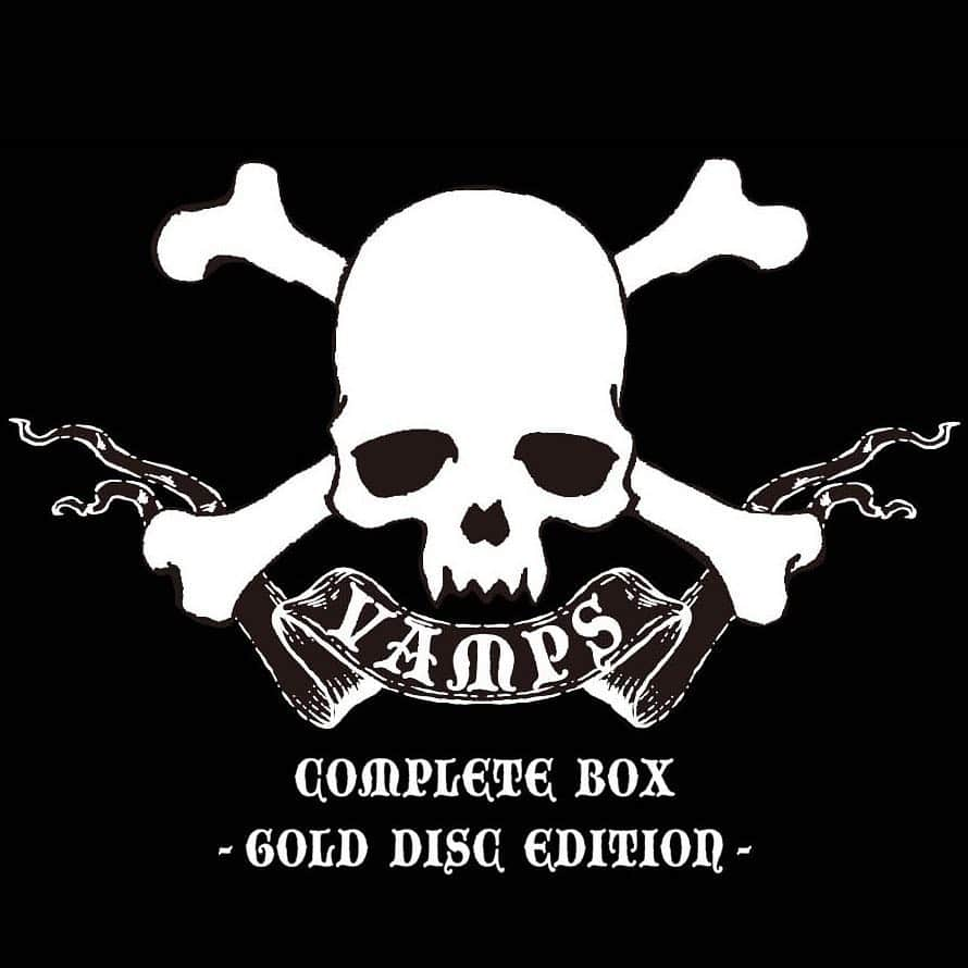 VAMPSのインスタグラム：「「VAMPS COMPLETE BOX –GOLD DISC Edition–」本日発売です！ 完全数量限定でUNIVERSAL MUSIC STOREのみで購入できます。残りわずか！」