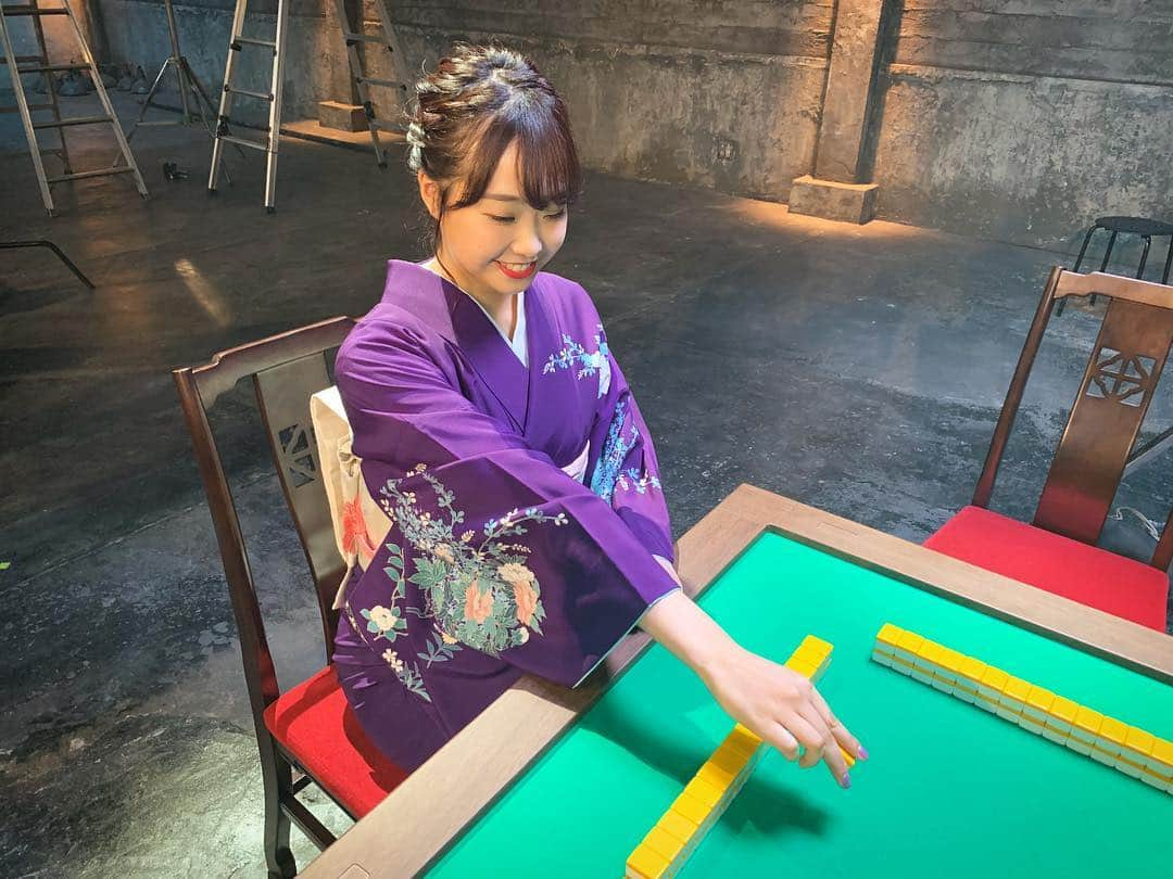 加藤夕夏さんのインスタグラム写真 - (加藤夕夏Instagram)「﻿ ﻿ 今日から配信スタート！﻿ ﻿ NMB48の公式アプリ﻿ #NMB48の麻雀てっぺんとったんで ☝🏻🀄️❤️﻿ ﻿ ﻿ そのCMに出演させて﻿ 頂きましたっ👏🏻✨﻿ ﻿ オフショット〜☺️﻿ ﻿ この日、さえぴぃさんと初めて麻雀して﻿ 楽しくてまた再ブームがやってきた、、﻿ ﻿ 皆さんもいっしょにこのゲームで﻿ 麻雀しましょ〜☺️✨﻿ 推しメン登録はもちろん加藤夕夏でお願いします😂 ﻿  ロン！笑😆﻿ ﻿ #kimono #麻雀 #ゲーム #NMB48」11月28日 16時24分 - uuka_nmb