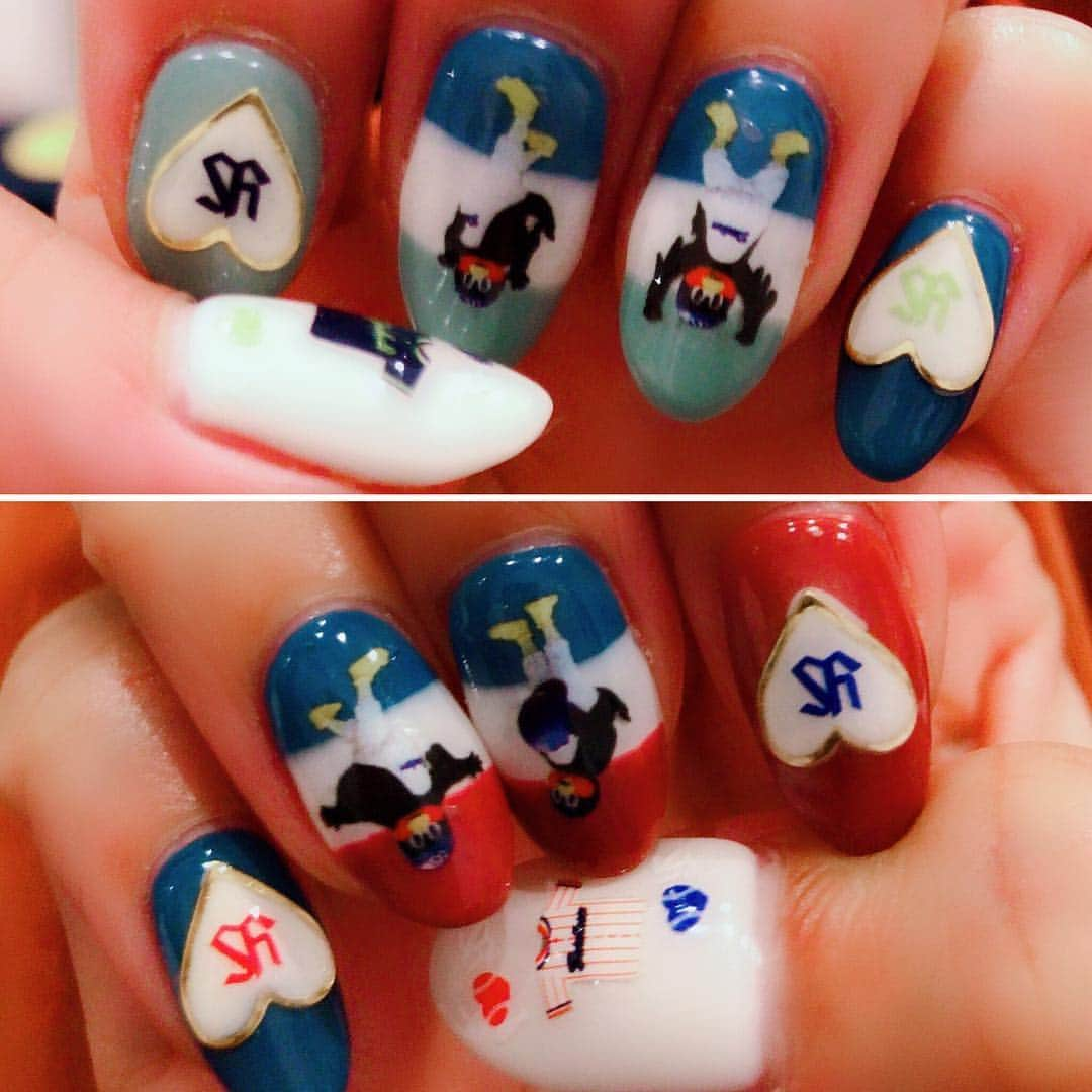 下門美春さんのインスタグラム写真 - (下門美春Instagram)「new✳︎nail💅 気合いのスワローズネイル😏✨ レース前おきまりのネイルチェンジしてきましたよー🙋‍♀️✨ #new #nail #Yakult #swallows #yakultswallows  #ヤクルト #スワローズ #マラソン #マラソン女子 #ランニング #ランニング女子 #気合い の #スワローズネイル」11月28日 21時53分 - 38shimo