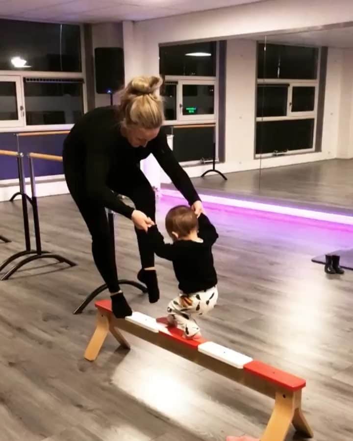 セリーヌ・バン・ガーナーのインスタグラム：「Last practice of the day was the best practice of the day ❣️🤩 #getready #olympics2036 #nopressure #loveher」