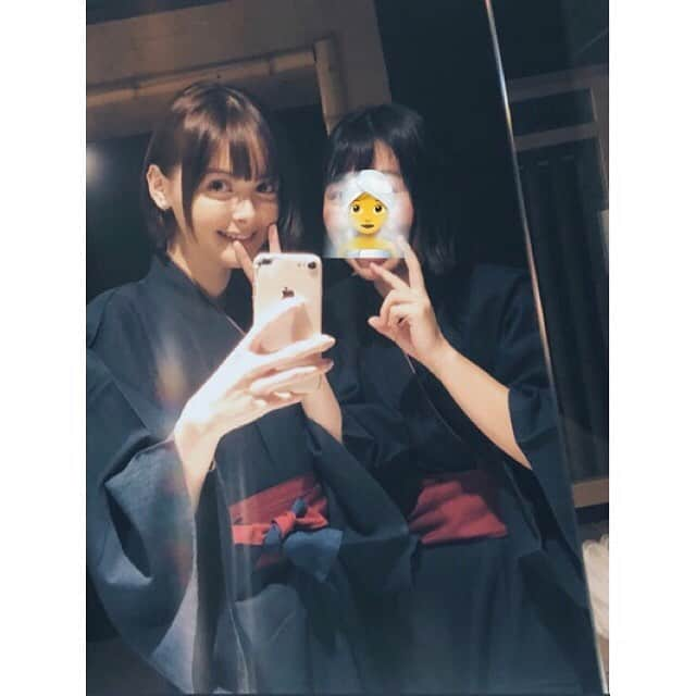 玉城ティナさんのインスタグラム写真 - (玉城ティナInstagram)「♨️(浴衣反対になっちゃった)」11月30日 10時11分 - tinapouty