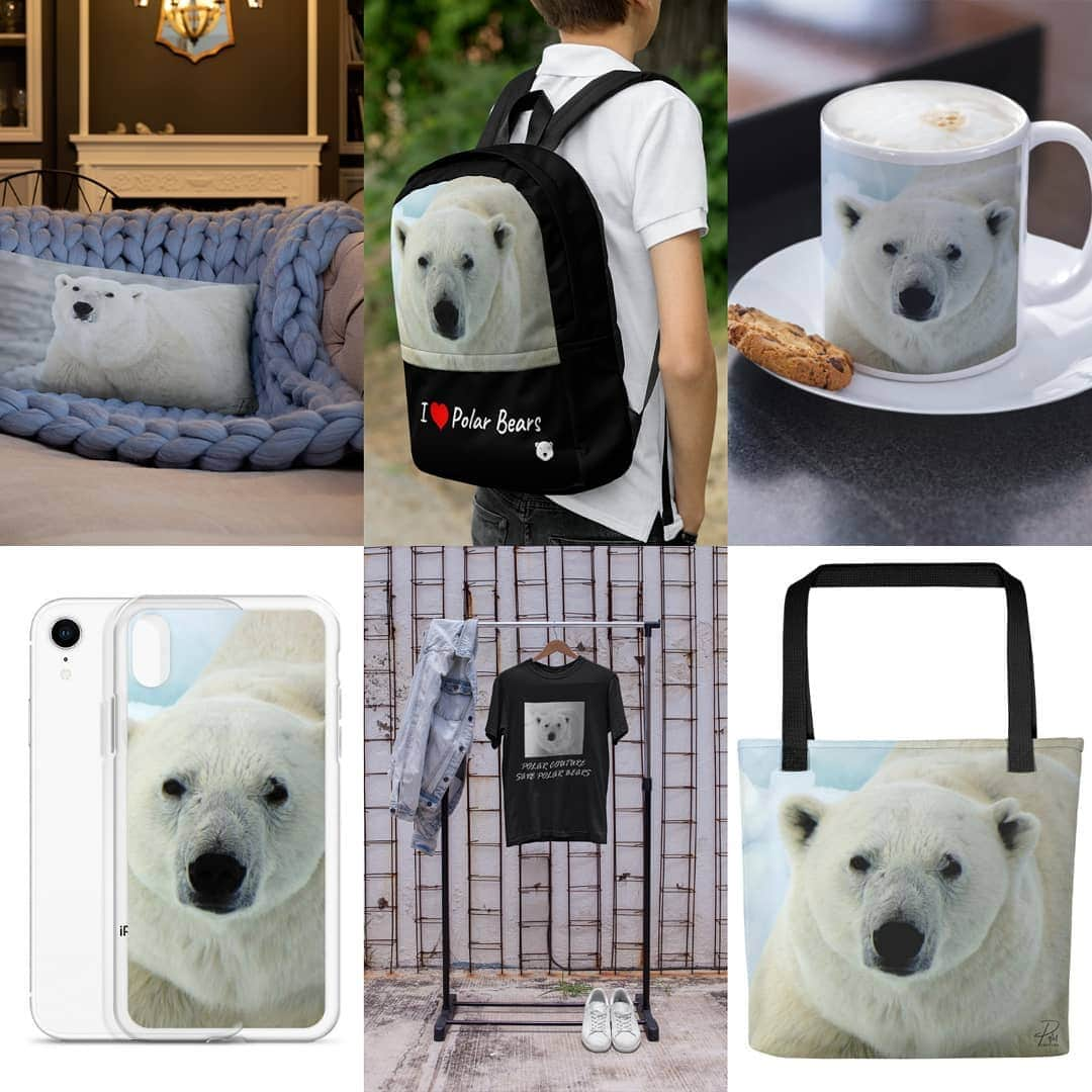 Polar Bearsのインスタグラム：「Happy Friday !! Some great stuff to have Polar Bears always with you.  Share the love 😍 . Link in bio .  Thank you for helping us save polar bears 🥂 . #savepolarbears #polarcouture #savethearctic #saveourseaice #polarbear #climatechange #globalwarming #sustainability #sustainableliving #sustainablestyle #saveouroceans #arcticprotection #northpole #fridaymood #favoritemug #favoritetotebag #orsopolare #ourspolaire #monaco #cotedazur #principautedemonaco #frenchriviera #casualchic #wildlifeprotection #wildlifeadventures #plasticfreeoceans」