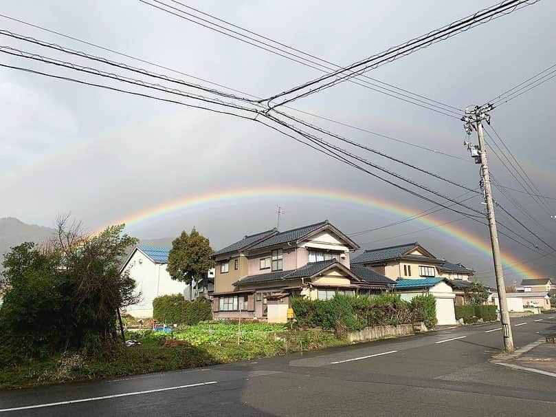 鹿沼憂妃さんのインスタグラム写真 - (鹿沼憂妃Instagram)「すんごい虹！！！🌈」12月27日 15時51分 - shika_0225