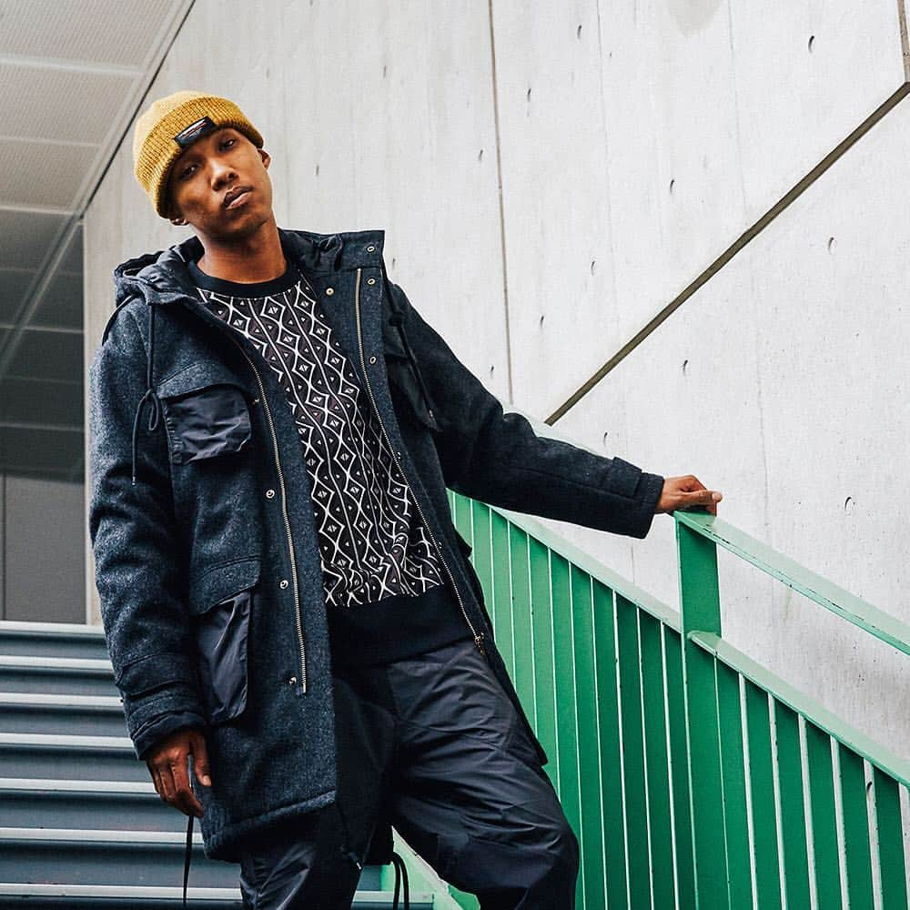 スワッガーのインスタグラム：「SWAGGER Fall Winter 2018 / 2019 Collection - “REBORN” Season 1﻿﻿ ﻿﻿ ﻿ #swagger_tokyo #swg_tokyo #swgtko #SWG #スワッガー #swaggertokyo #m51 #modscoat #trackpants #tracksuits #discotribe #sweatshirt #tokyostreet #beanie #knitcap」