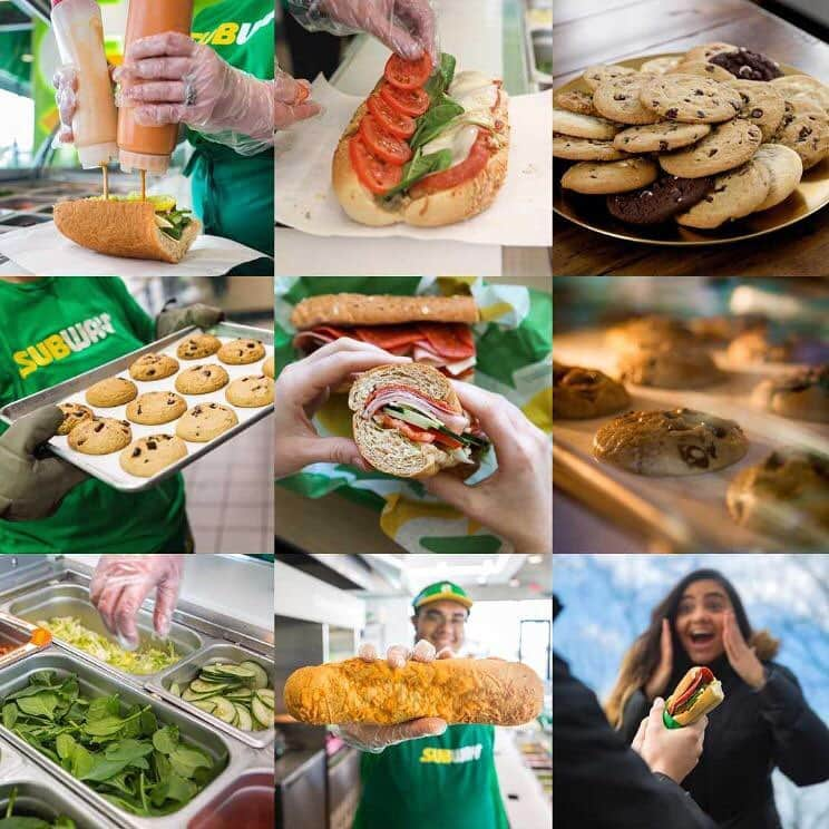 Official Subwayのインスタグラム