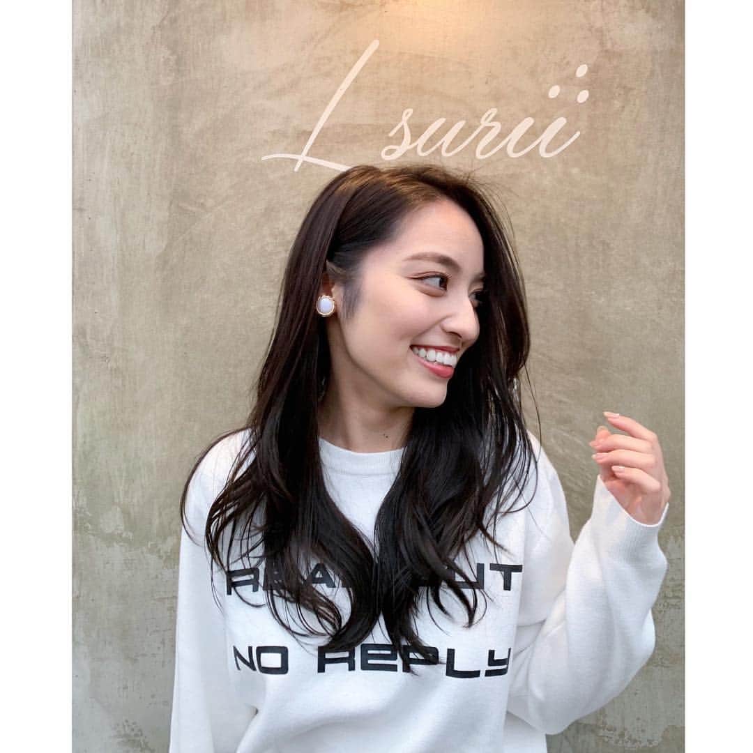 鍋谷真子のインスタグラム：「2018年最後のヘアカラー💇🏻‍♀️♥️ ルスリーにお邪魔してきました☺︎ いつもありがとうございます♡ #ルスリー #lsurii #haircolor #newhair #美容院」