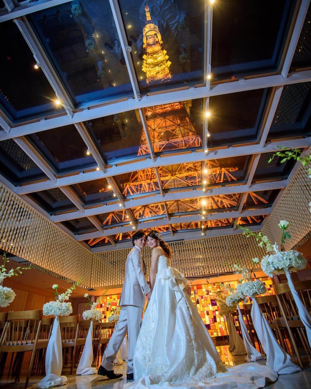 東京タワーの麓の結婚式のグルメインスタ