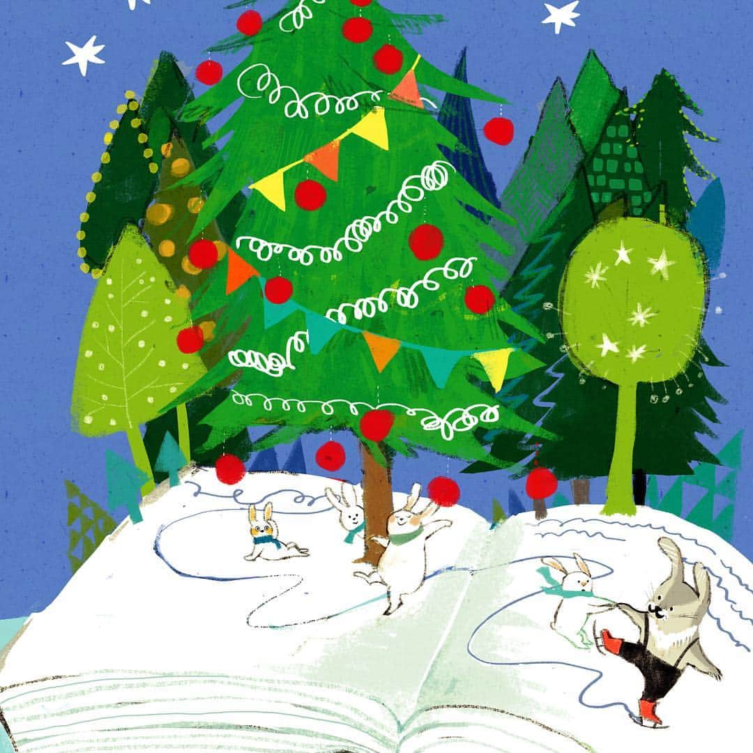momoroさんのインスタグラム写真 - (momoroInstagram)「#クリスマスツリーの日 #クリスマスツリー#クリスマス#christmastree #christmas #santaclaus#サンタクロース#ももろ#イラスト#シロクマ#しろくま#白熊#illustration #momoro」12月7日 7時46分 - momoro6666