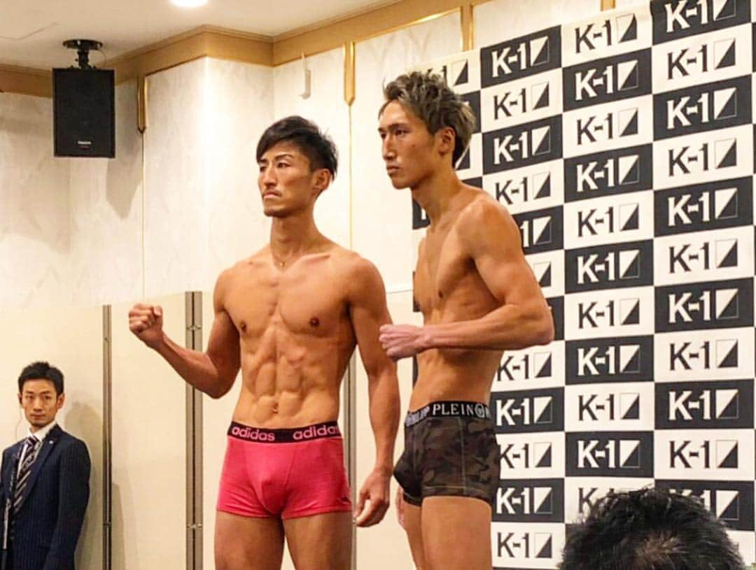 山崎秀晃さんのインスタグラム写真 - (山崎秀晃Instagram)「計量65.0kgジャストクリア‼️ #k1_wgp #k1大阪」12月7日 13時55分 - hideaki1987