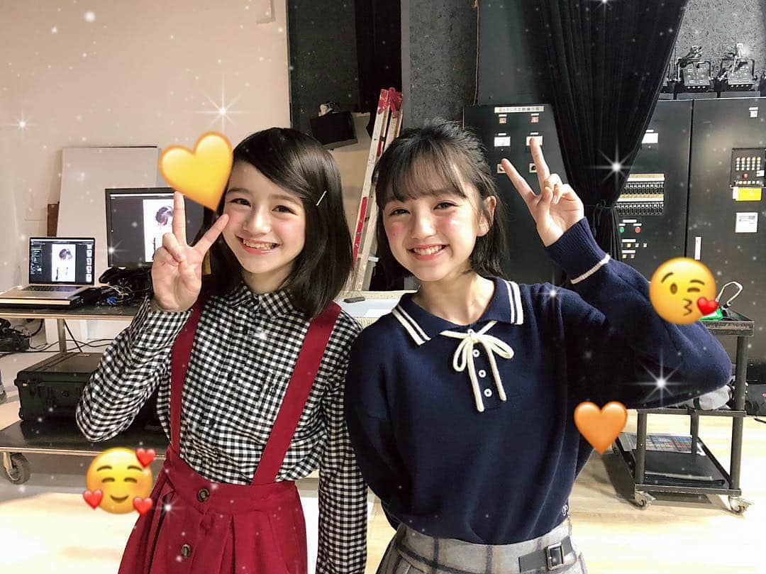 ニコ☆プチのインスタグラム：「👭 なかよしすぎるおふたり🥰 #琴楓 #中村紗亜也  #ことさあ #永遠におしゃべりしてるふたり🤣」