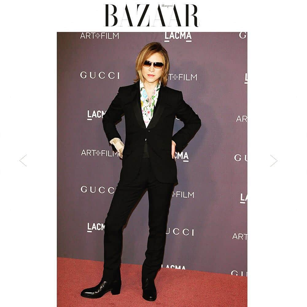 YOSHIKIさんのインスタグラム写真 - (YOSHIKIInstagram)「Just found this suit I lost in my closet.. #fbf #GUCCI #LACMA #BAZAAR http://harpersbazaar.jp/fashion/gucci-lama-art-film-gala-171109-hns#p9」12月8日 17時43分 - yoshikiofficial