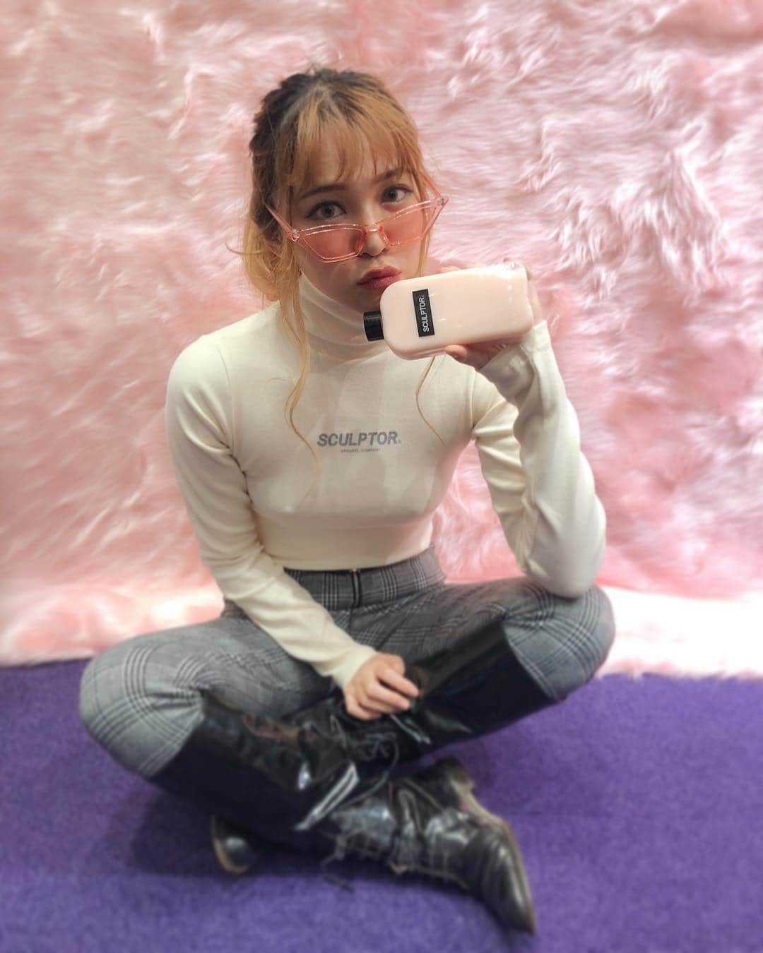 DJ mariennuのインスタグラム：「@sculptor_jp  reception🍓🍼 今夜は @torrent_shibuya でDJしてます🎧 ふらりと飲みにきてね❤️ #djmariennu #sculptor #ootd」