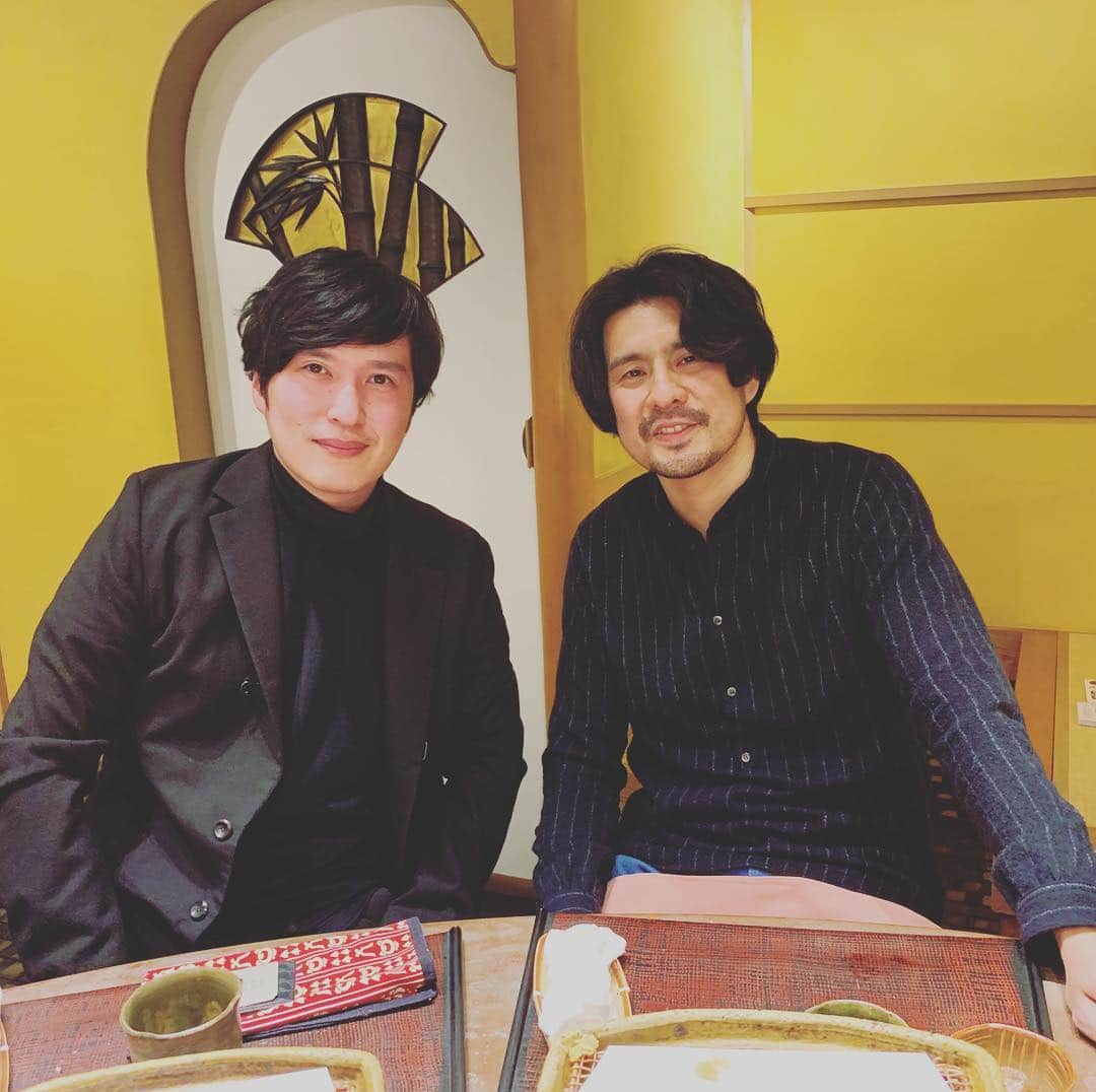 清塚信也さんのインスタグラム写真 - (清塚信也Instagram)「今日はうすた京介さんとディナーをご一緒しました！ ジャガーさんは私の原点のひとつです〜  ピヨ塚」12月10日 0時35分 - shinya_kiyozuka