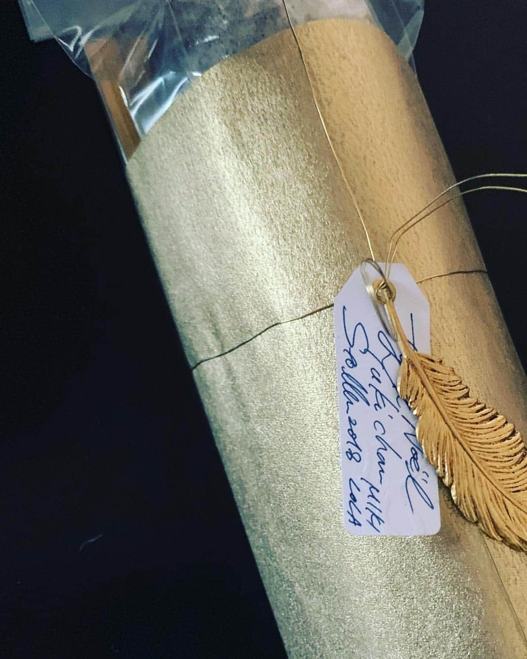 猪俣ユキのインスタグラム：「Most beautiful Stollen from @iiimiki ありがとう #christmas #2018 #holiday #師走 #paris #tokyo」