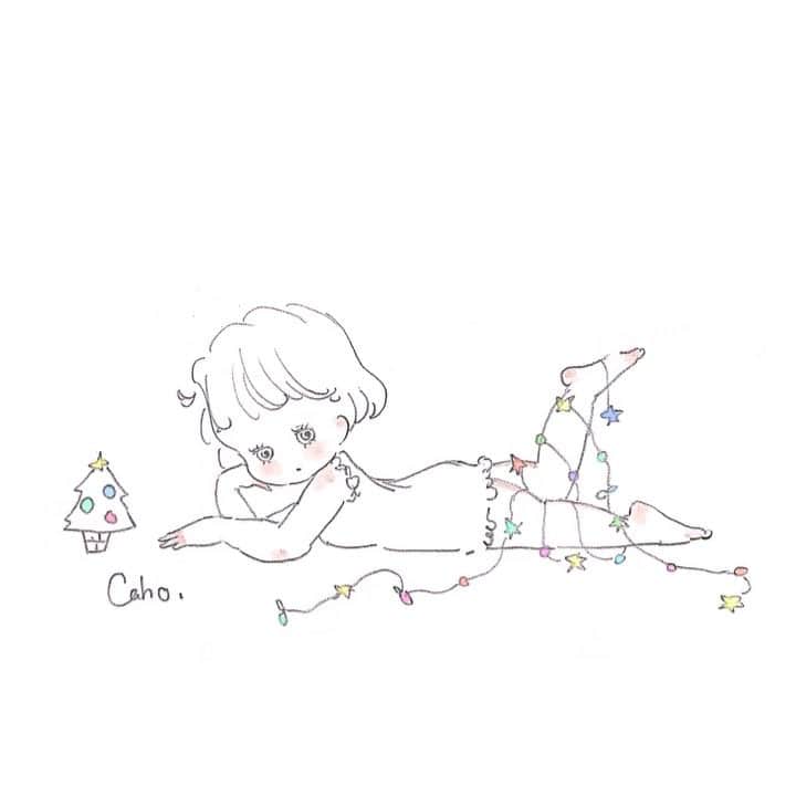 Cahoのインスタグラム：「イルミネーション #illustration  #イラスト」
