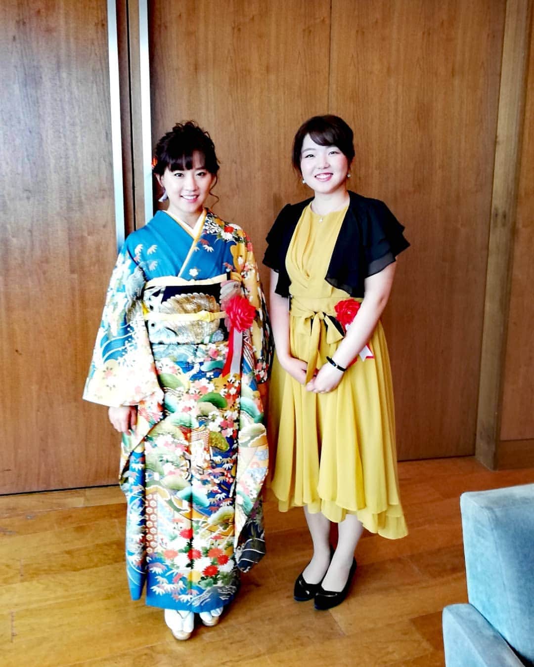 山内日菜子のインスタグラム：「. 琴乃さんの優勝祝賀会でした🏆 着物姿がとってもとっっても綺麗でみとれてました😍 本当に優勝おめでとうございました！ 琴乃さんに続いて、私も活躍できるように頑張ります！！✨」