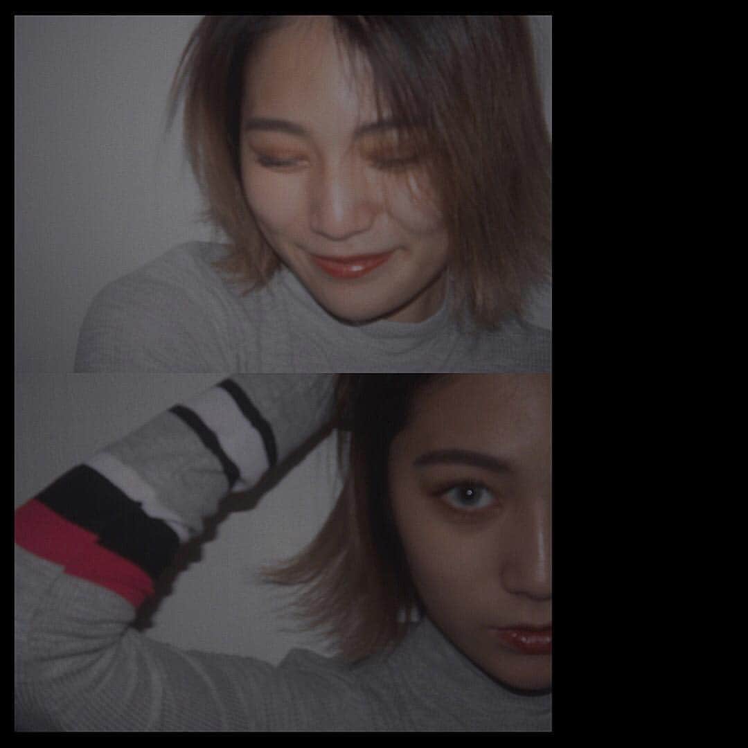 浪花ほのかのインスタグラム：「#バビのメイク  もうすぐ冬ということで ブラウン×ピンク ↑の囲みメイクにしてみた。 ♡をアイホールに塗って ☆を二重幅に塗って ★を囲み目。 アイラインを塗った後に上からぼかす。涙袋袋を塗る。  って感じで終了！！ #メイク」