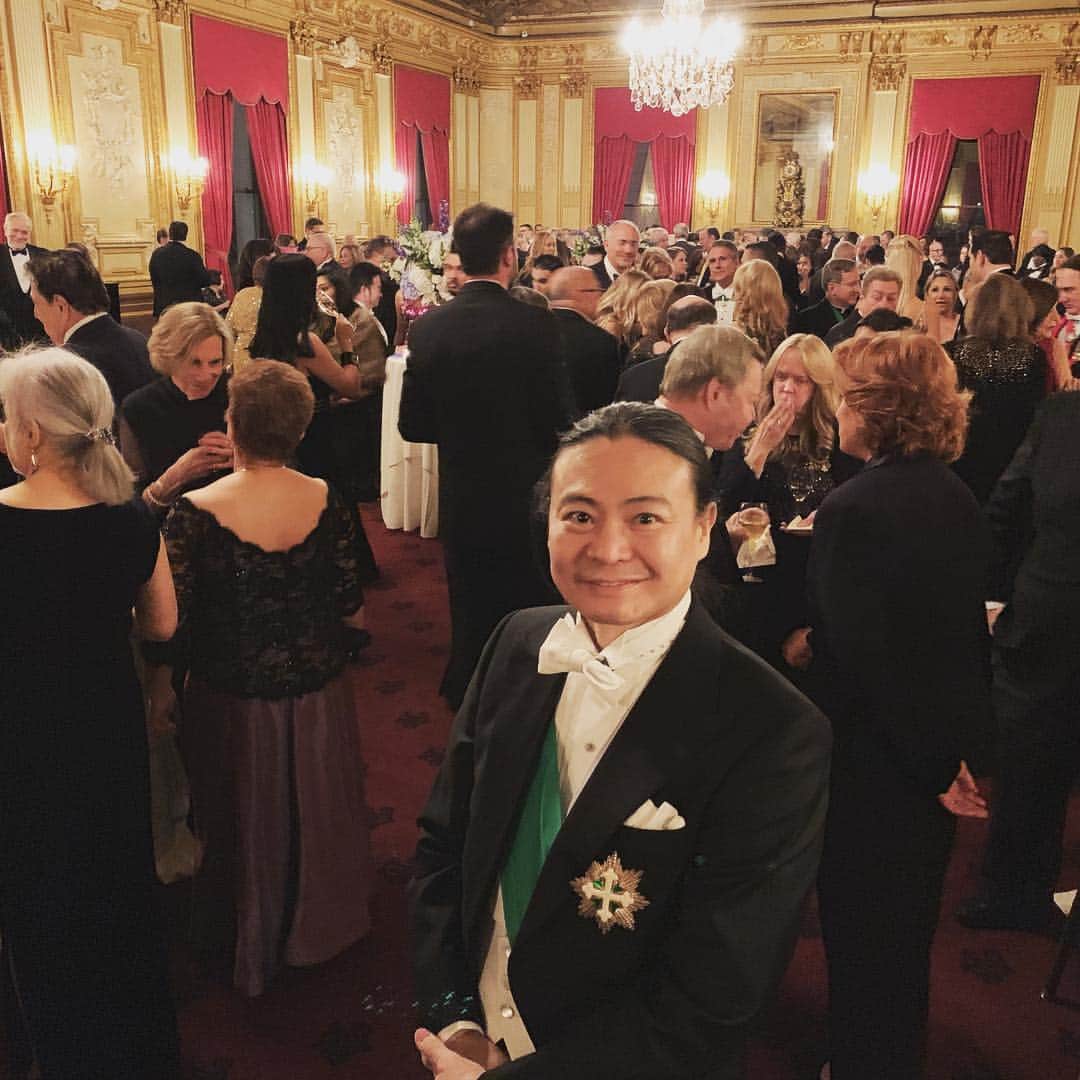 苫米地英人のインスタグラム：「サヴォイア王家ニューヨーク宮廷晩餐会  New York Gala of The Royal House of Savoy.」