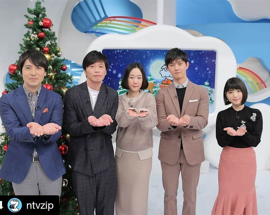 日本テレビ「獣になれない私たち」のインスタグラム：「朝から電波ジャックありがとうございました💕  #田中圭 #黒木華 #花井京谷 #長門朱里 #ZIP #電波ジャック #獣になれない私たち #けもなれ #いよいよ今夜10時最終回  @ntvzip ・・・ 👨🏻‍🏫田中圭さんには冬キャンプの魅力🏕✨伝わったみたいでよかったです😁 👀黒木さんも是非ぃ～😅 ということで☀️今朝は早い時間からありがとうございました‼️ . #今夜10時 #獣になれない私たち #最終回 #田中圭 #黒木華 . #なーるほどマスカレッジ #冬キャンプ #工藤阿須加 #桝太一 #川島海荷 #ZIP!」