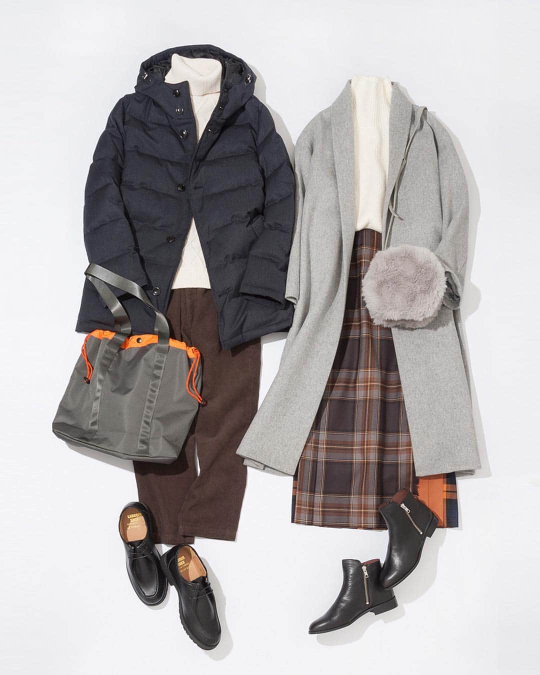 ルミネ公式のインスタグラム：「キルトスカートと白ニットで上品＆好印象 #コート ¥38,000+TAX #ニット ¥5,500+TAX #スカート ¥32,000+TAX #バッグ レディース ¥9,000+TAX #ブーツ ¥21,000+TAX #ジャケット ¥24,900+TAX #タートルネック ¥9,200+TAX #パンツ ¥8,300+TAX #バッグ メンズ ¥7,000+TAX #シューズ ¥9,250+TAX ・ [ #LUMINEMAGAZINE ] #lumine #ルミネ #ルミネエスト新宿 #フリーズマート #ダイアナ #ビューティアンドユースユナイテッドアローズ #シップスジェットブルー  #ootd #outfit #fashion #coordinate #コーディネート #ファッション #デイリーコーデ #コーデ #フォロー #Megu http://magazine.lumine.ne.jp/?p=79564 ※商品の価格や取り扱い状況は撮影時点のもので、変更になることがあります。」