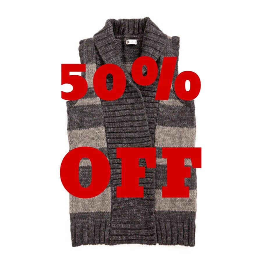 INHEELS OFFICIALのインスタグラム：「【50%OFF SALE】冬物ニットや一部商品が50%OFF!! オンラインショップはプロフリンクから。」