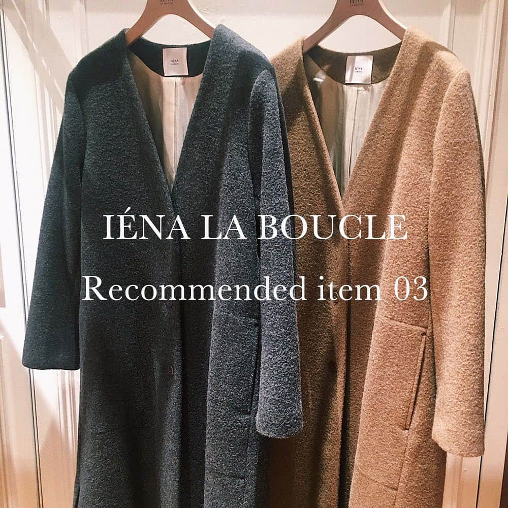 IÉNA LA BOUCLEさんのインスタグラム写真 - (IÉNA LA BOUCLEInstagram)「.﻿ ~LA BOUCLE Recommended~﻿ ブークルのモッサーVネックコート﻿ ﻿ 温かみを感じさせる上質なウールで仕立てたVネックコート。合わせやすいグレーとベージュのベーシックカラーでご用意しました！﻿ ﻿ ﻿ スッキリとしたシルエットで、しっかりロングのコートは長く愛用出来る1枚です。﻿ ﻿ ﻿ coat:【IENA LA BOUCLE】¥48,000+tax﻿ no.18020914145040 ﻿ size:36、38﻿ col:gray、beige﻿ ﻿ ﻿ ﻿ #ienalaboucle #laboucle #boucle﻿ #vneckcoat #coat #longcoat ﻿ #recommended ﻿ #イエナラブークル  #ラブークル #ブークル﻿ ﻿」12月12日 21時24分 - iena.la.boucle.store