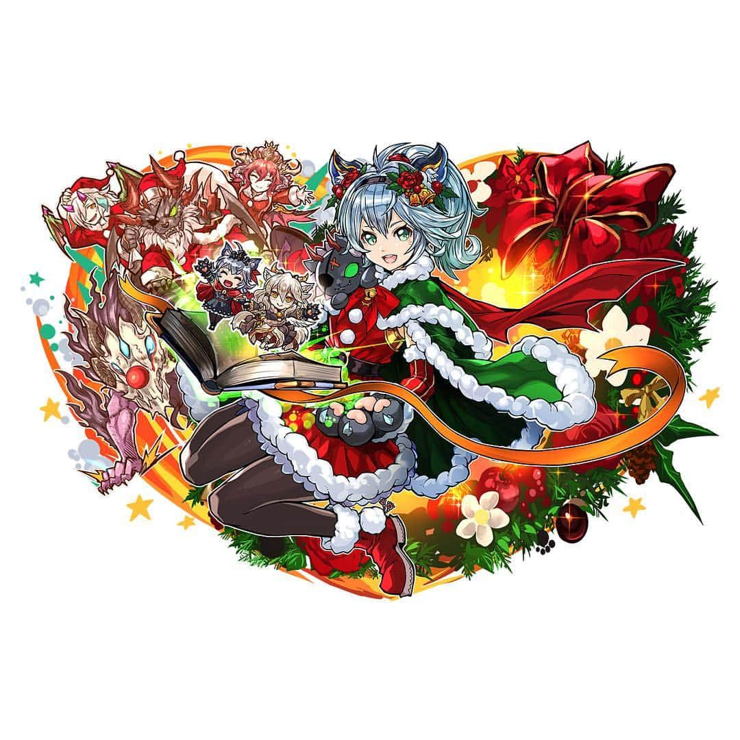 パズル＆ドラゴンズさんのインスタグラム写真 - (パズル＆ドラゴンズInstagram)「近日登場するクリスマスモンスターのイラストを公開！ Here's a preview of the new Christmas-themed monsters, coming soon! #パズドラ #公式 #イトウヨウイチ #池屋 #NINNIN #緑川美帆 #PAD #PuzzleAndDragons #Official #puzzle #dragon #YoichiIto #Ikeya #퍼즐앤드래곤 #퍼드」12月13日 14時46分 - puzzleanddragons_official