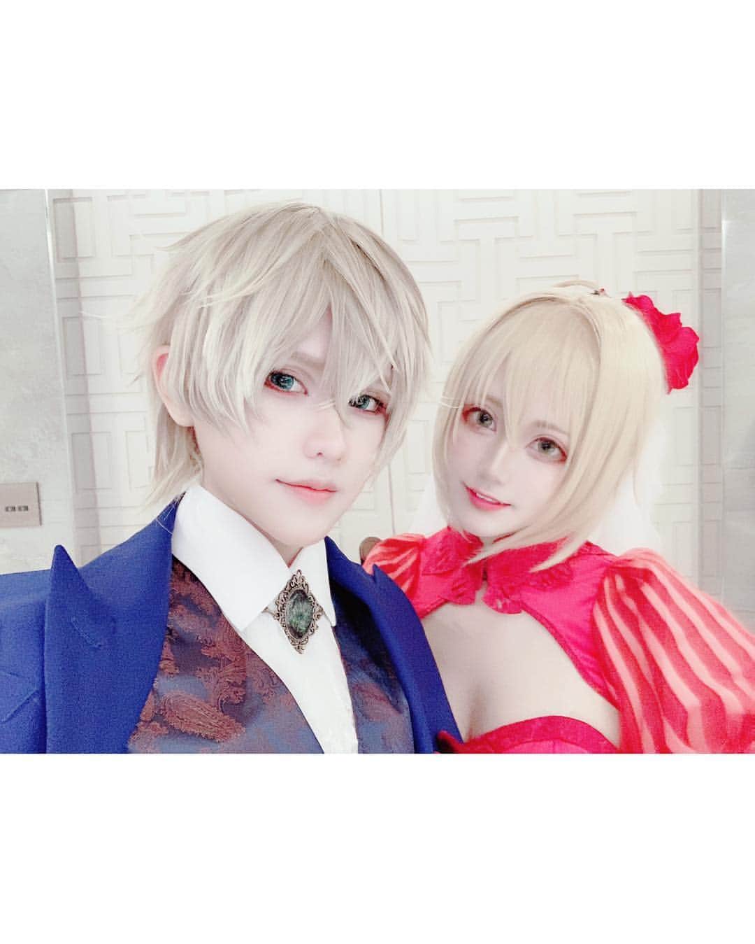 赤羽律のインスタグラム：「#ガウェイン #ネロ #fgo #fgoコスプレ #コスプレ #コスプレイヤー #fate #fategrandorder #gawain #nero #saber #cosplay #cosplayer」
