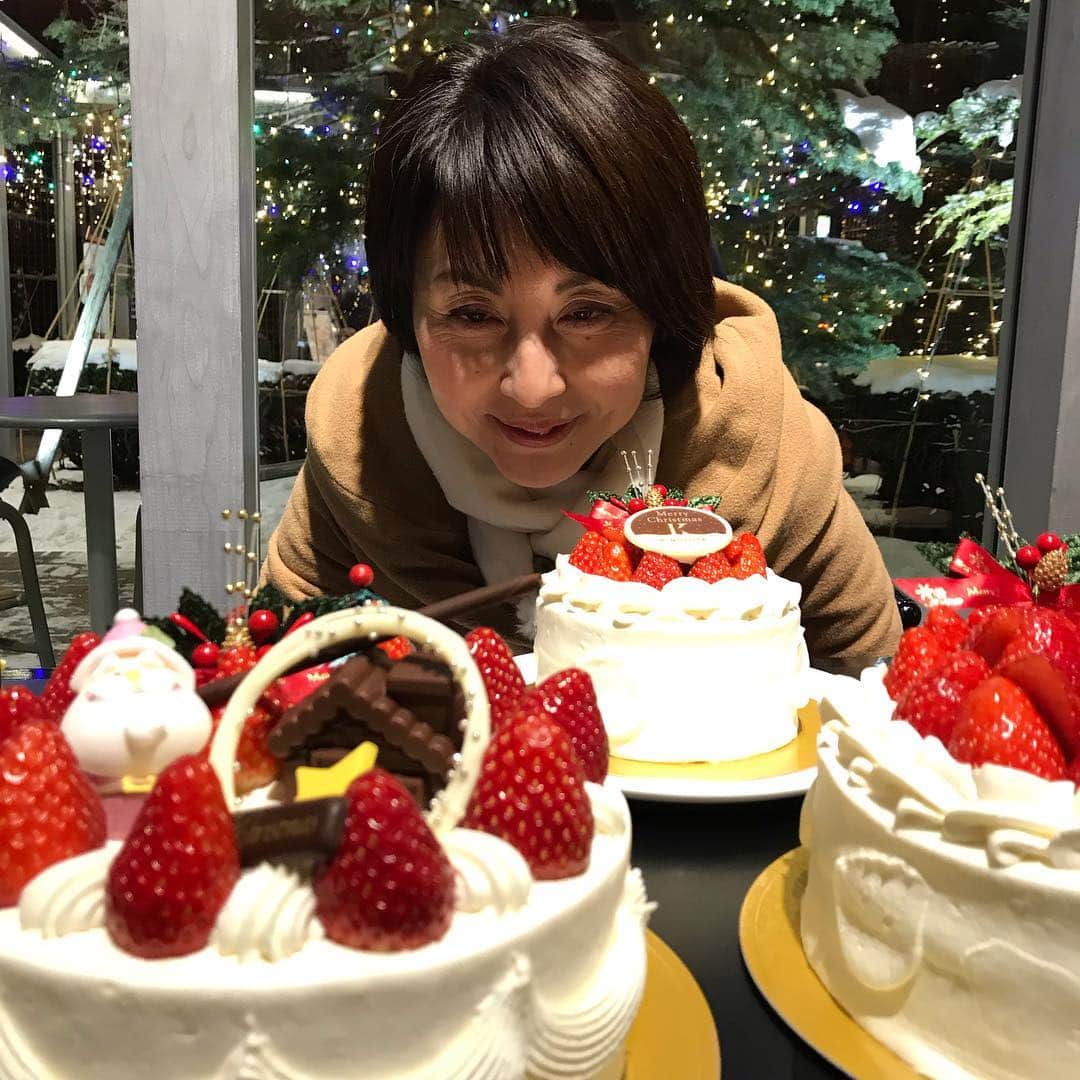 北海道放送「今日ドキッ!」さんのインスタグラム写真 - (北海道放送「今日ドキッ!」Instagram)「本日１８時の中継では、洋菓子きのとや白石本店にお邪魔しました！😋❤️ 写真はクリスマスケーキに囲まれて幸せそうな陽子さんです♫  この写真は本番前に撮ったものなので、本番に大好きな生クリームとイチゴのクリスマスケーキワンホールを食べるのをワクワクしている様子です🎄🎅🏼⭐️ #今日ドキッ #生中継 #中継 #HBC #渡辺陽子 #きのとや」12月13日 23時35分 - hbc_kyodoki