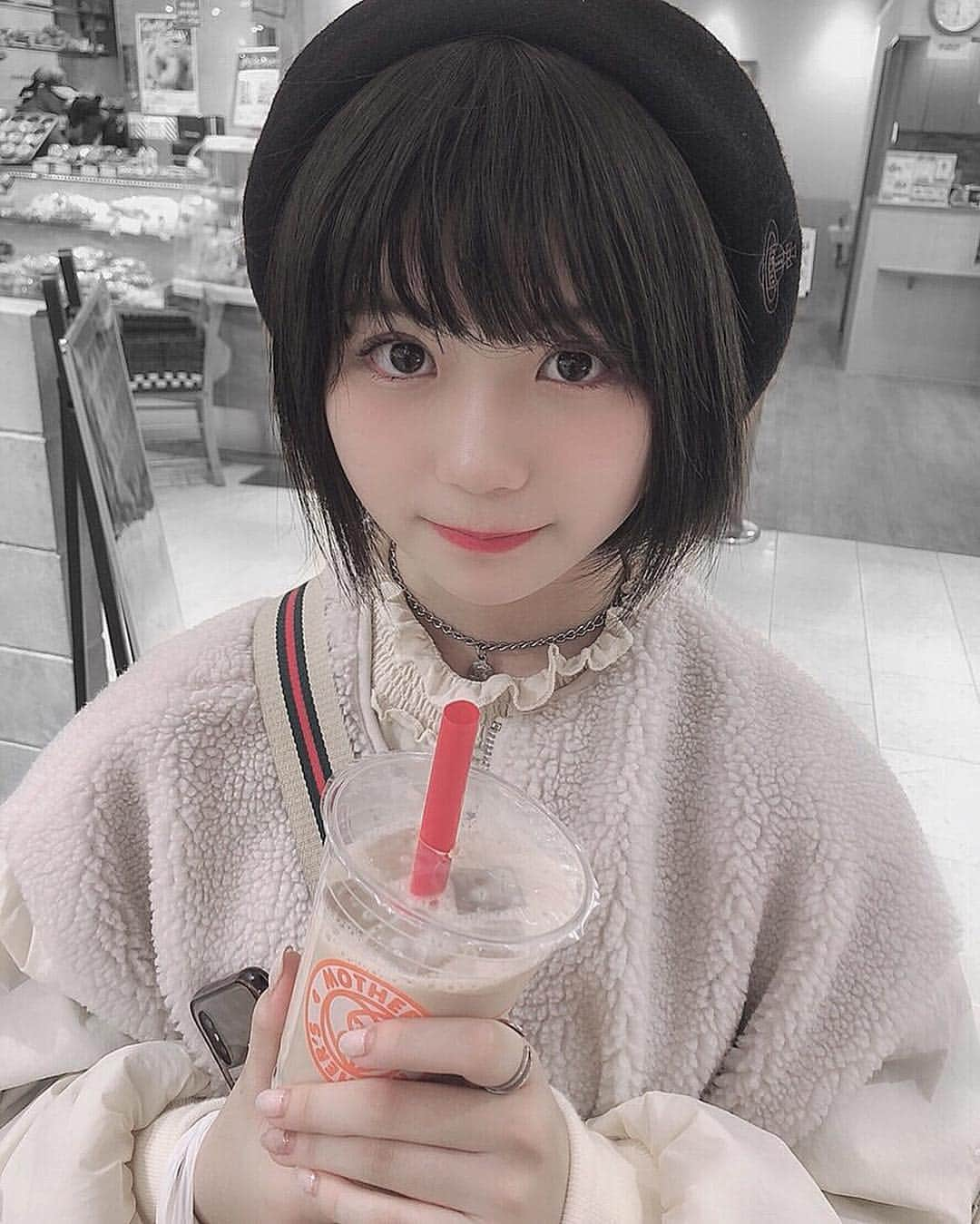 小畑優奈のインスタグラム：「#タピオカ  #タピオカミルクティー  #タピ活」