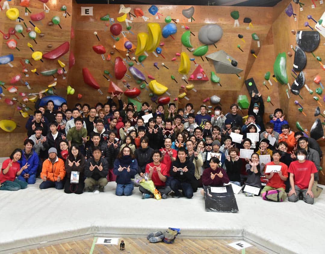 のインスタグラム：「Sense of wonder is over!! It was a good competition and great experience for me as GM. Thank you for joining this event!! @cllmbimggym_walrus @rollfilm_suck @eyecandyworks @scarpa_climb #bouidering #climbing #competition」